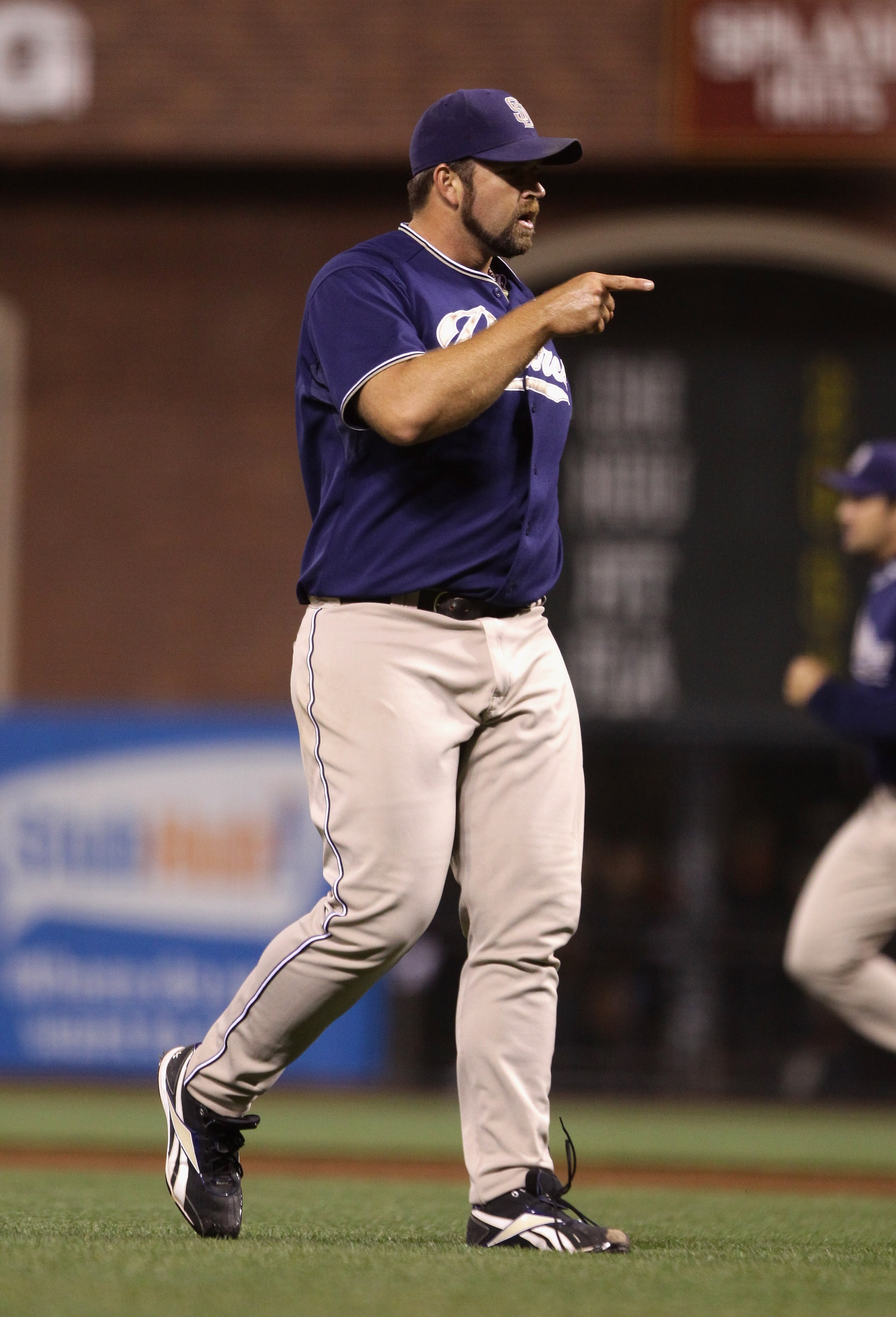 SAN FRANCISCO - OCTOBER 01: Heath Bell #21 of the San Diego Padres celebrates after they beat the San Francisco Giants at AT&T Park on October 1, 2010 in San Francisco, California. (Photo by Ezra Shaw/Getty Images) SAN FRANCISCO - OCTOBER 01: Heath Bell #21 of the San Diego Padres celebrates after they beat the San Francisco Giants at AT&T Park on October 1, 2010 in San Francisco, California. (Photo by Ezra Shaw/Getty Images)