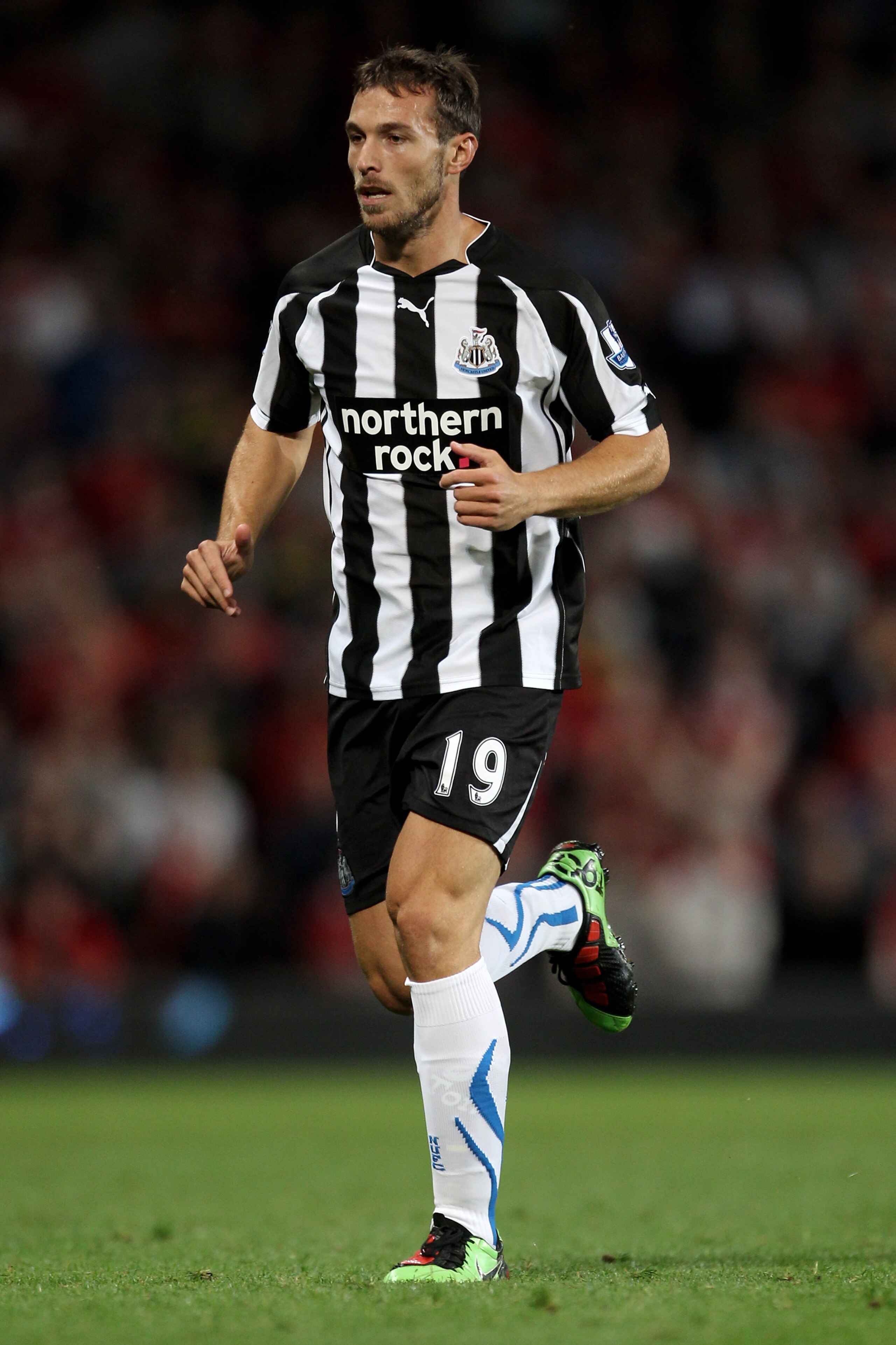 MANCHESTER, ENGLAND - AUGUST 16:  Xisco of Newcastle United in action during the Barclays Premier League match between Manchester United and Newcastle United at Old Trafford on August 16, 2010 in Manchester, England.  (Photo by Alex Livesey/Getty Images)