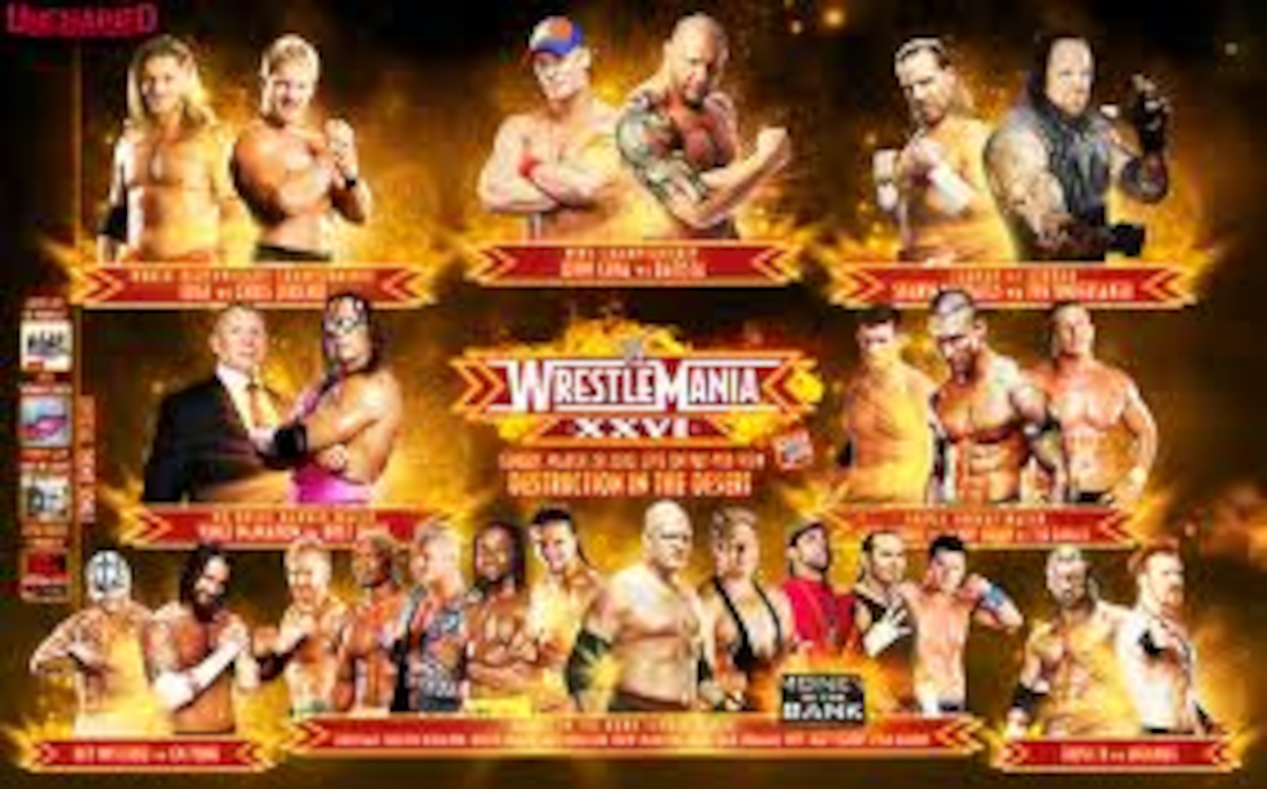 WrestleMania 26 Match Card