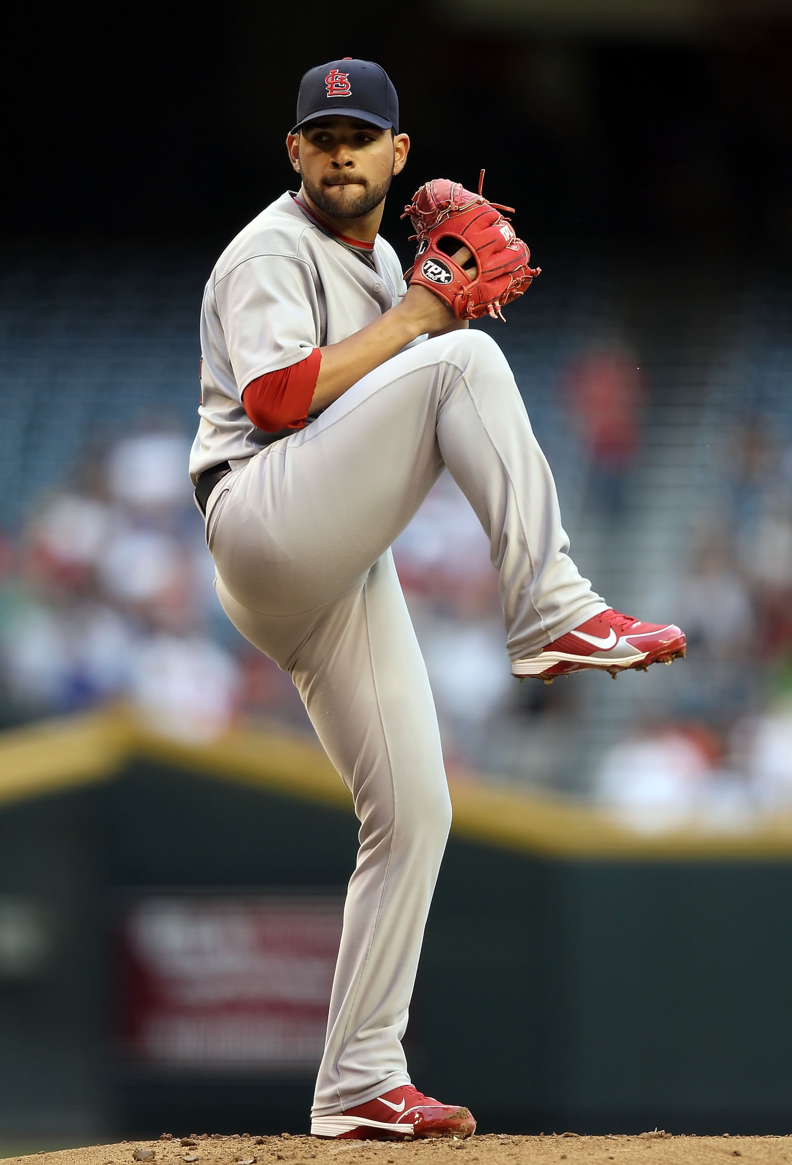 PHOENIX - JUNE 11:  Relief pitcher Jaime Garcia #54 of the St. Louis Cardinals pitches against the Arizona Diamondbacks during the Major League Baseball game at Chase Field on June 11, 2010 in Phoenix, Arizona.  (Photo by Christian Petersen/Getty Images)