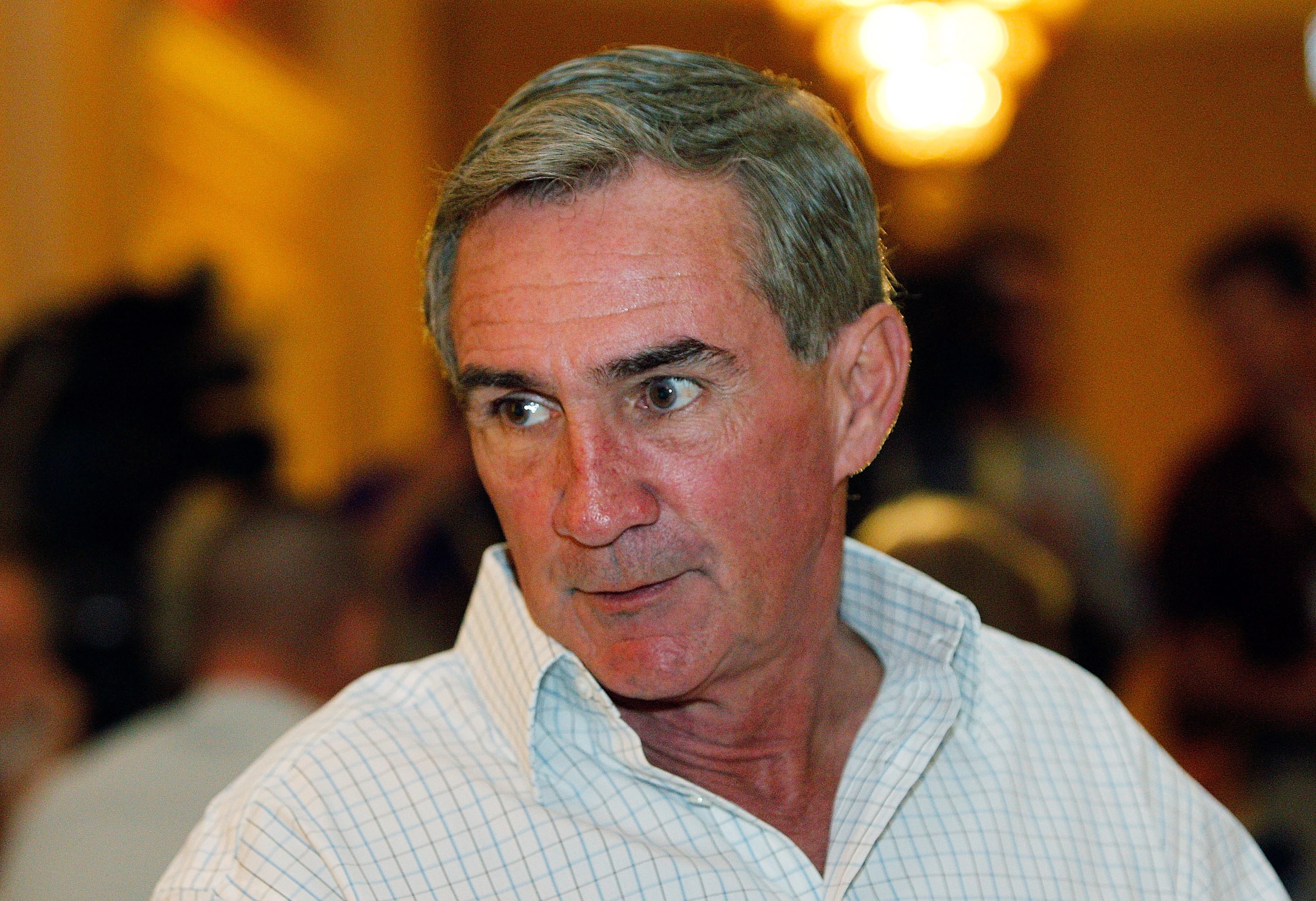 NEW ORLEANS, LA - MARCH 22: Washington Redskins head coach Mike Shanahan answers questions from the media during the NFL Annual Meetings at the Roosevelt Hotel on March 22, 2011 in New Orleans, Louisiana. Despite a NFL owners imposed lockout in effect sin