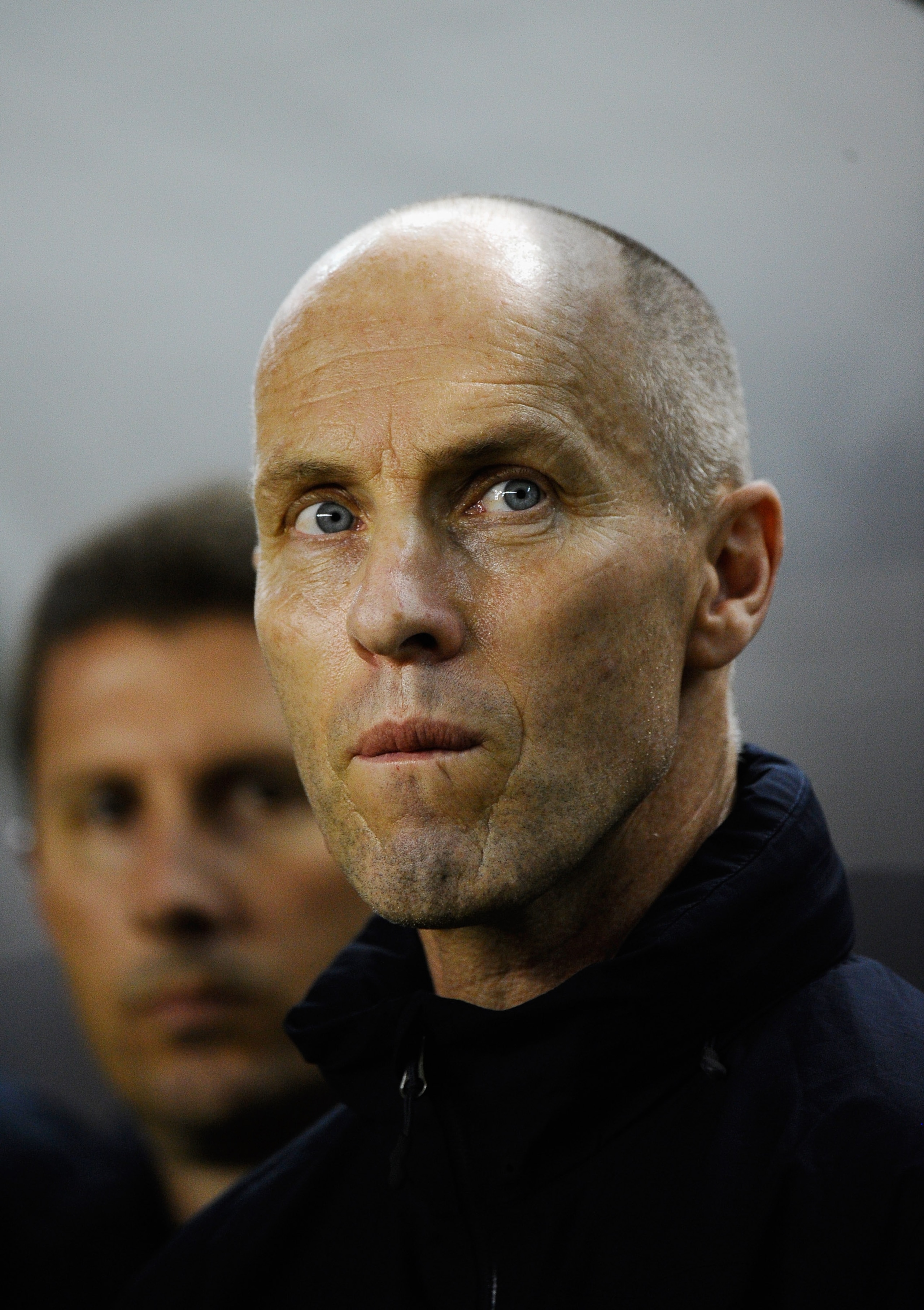 CARSON, CA - JANUARY 22:  Bob Bradley coach of the United States follows during the friendly soccer match against Chile at The Home Depot Center on January 22, 2011 in Carson, California.  (Photo by Kevork Djansezian/Getty Images)