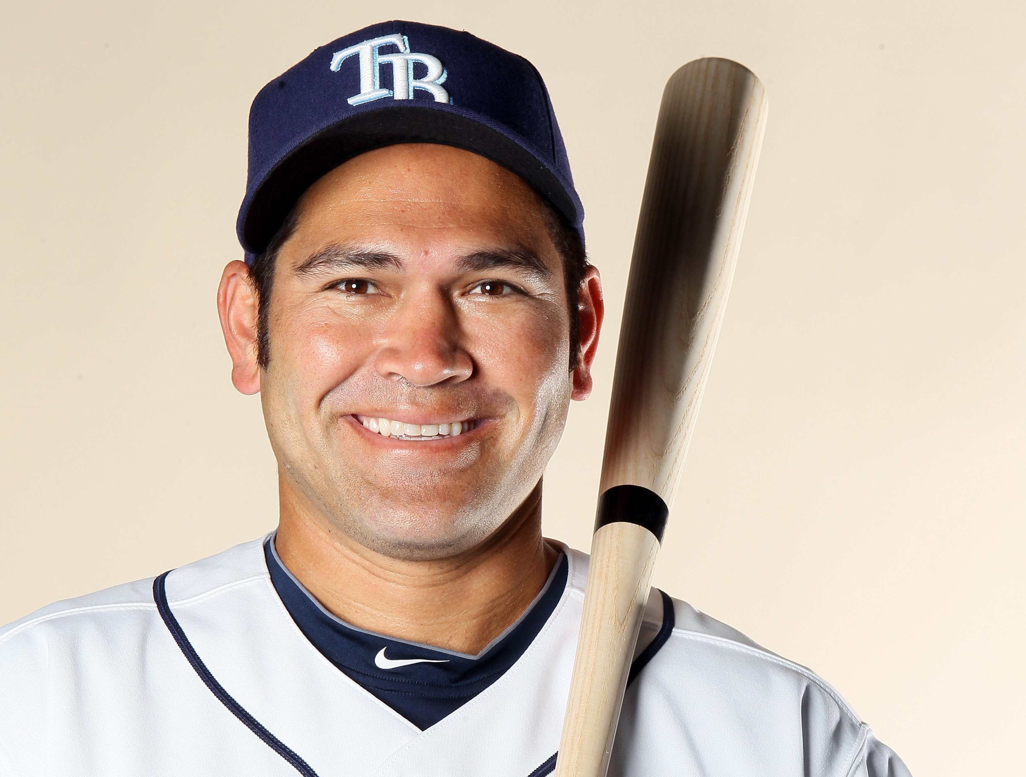FT. MYERS, FL - FEBRUARY 22:  Johnny Damon #22 of the Tampa Bay Rays poses for a portrait during the Tampa Bay Rays Photo Day on February 22, 2011 at the Charlotte Sports Complex in Port Charlotte, Florida.  (Photo by Elsa/Getty Images)