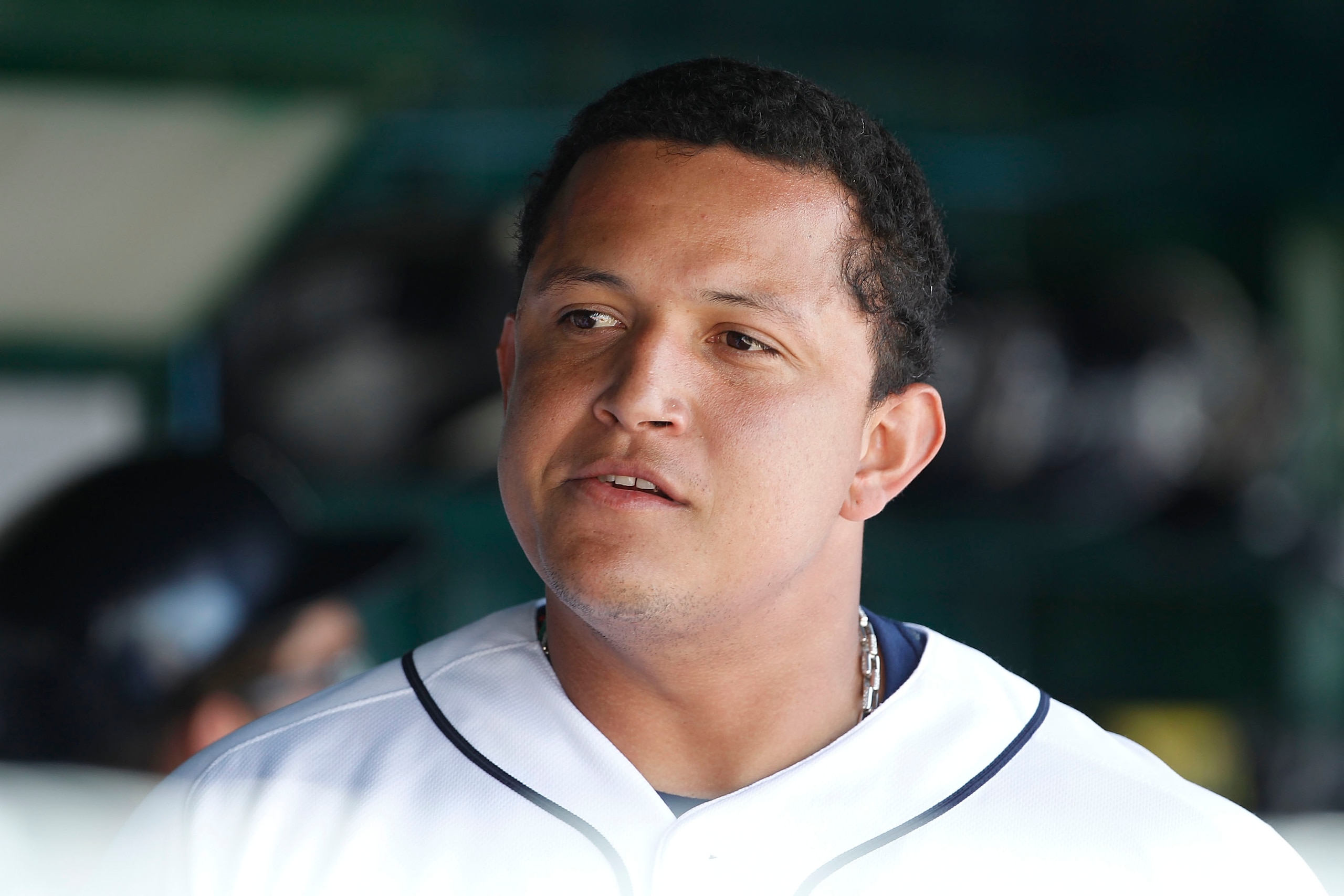 LAKELAND, FL - MARCH 02:  Miguel Cabrera #24 of the Detroit Tigers during the game against the Houston Astros at Joker Marchant Stadium on March 2, 2011 in Lakeland, Florida. The Astros defeated the Tigers 6-3.  (Photo by Leon Halip/Getty Images)