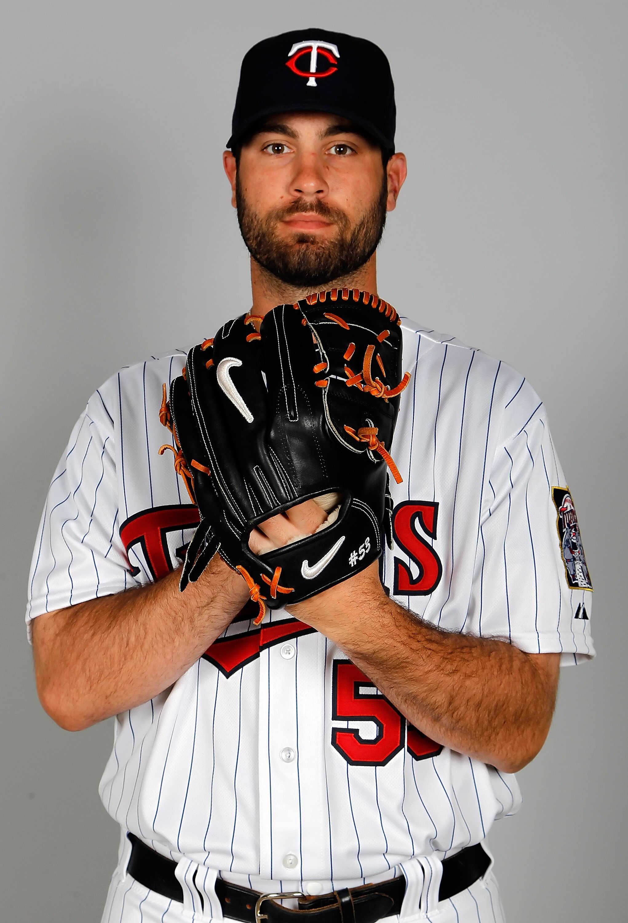 FORT MYERS, FL - FEBRUARY 25:  Pitcher Nick Blackburn #53 of the Minnesota Twins poses for a photo during photo day at Hammond Stadium on February 25, 2011 in Fort Myers, Florida.  (Photo by J. Meric/Getty Images)