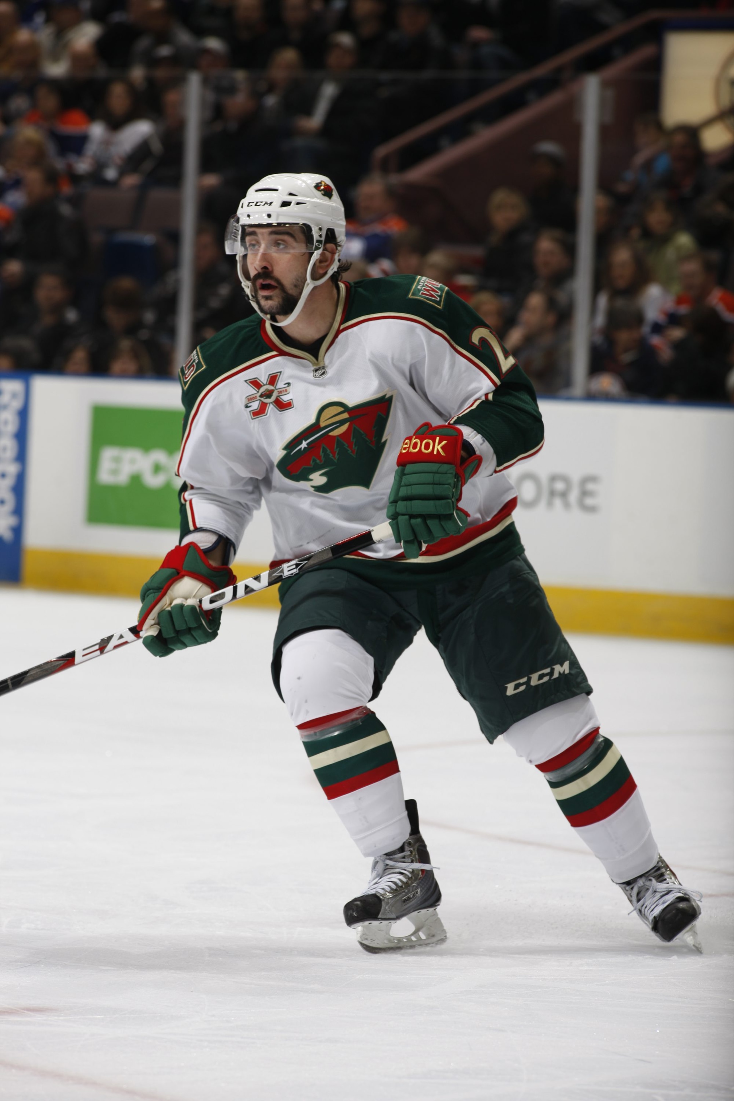 EDMONTON, CANADA - JANUARY 18: Cal Clutterbuck #22 of the Minnesota Wild skates against the Edmonton Oilers on January 18, 2011 at Rexall Place in Edmonton, Alberta, Canada. (Photo by Dale MacMillan/Getty Images) EDMONTON, CANADA - JANUARY 18: Cal Clutterbuck #22 of the Minnesota Wild skates against the Edmonton Oilers on January 18, 2011 at Rexall Place in Edmonton, Alberta, Canada. (Photo by Dale MacMillan/Getty Images)