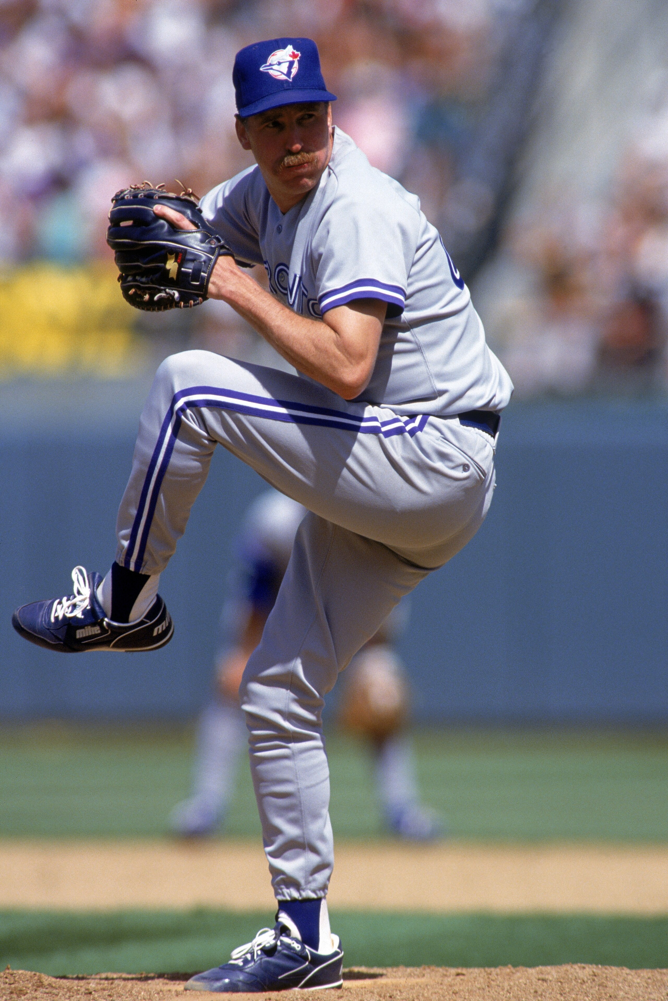 OAKLAND, CA - JULY 26:  Pitcher Jack Morris #47 of the Toronto Blue Jays on the mound during a game against the Oakland A's on July 26, 1992 at Oakland Alameda County Stadium in Oakland, California.  (Photo by Otto Greule Jr./Getty Images)