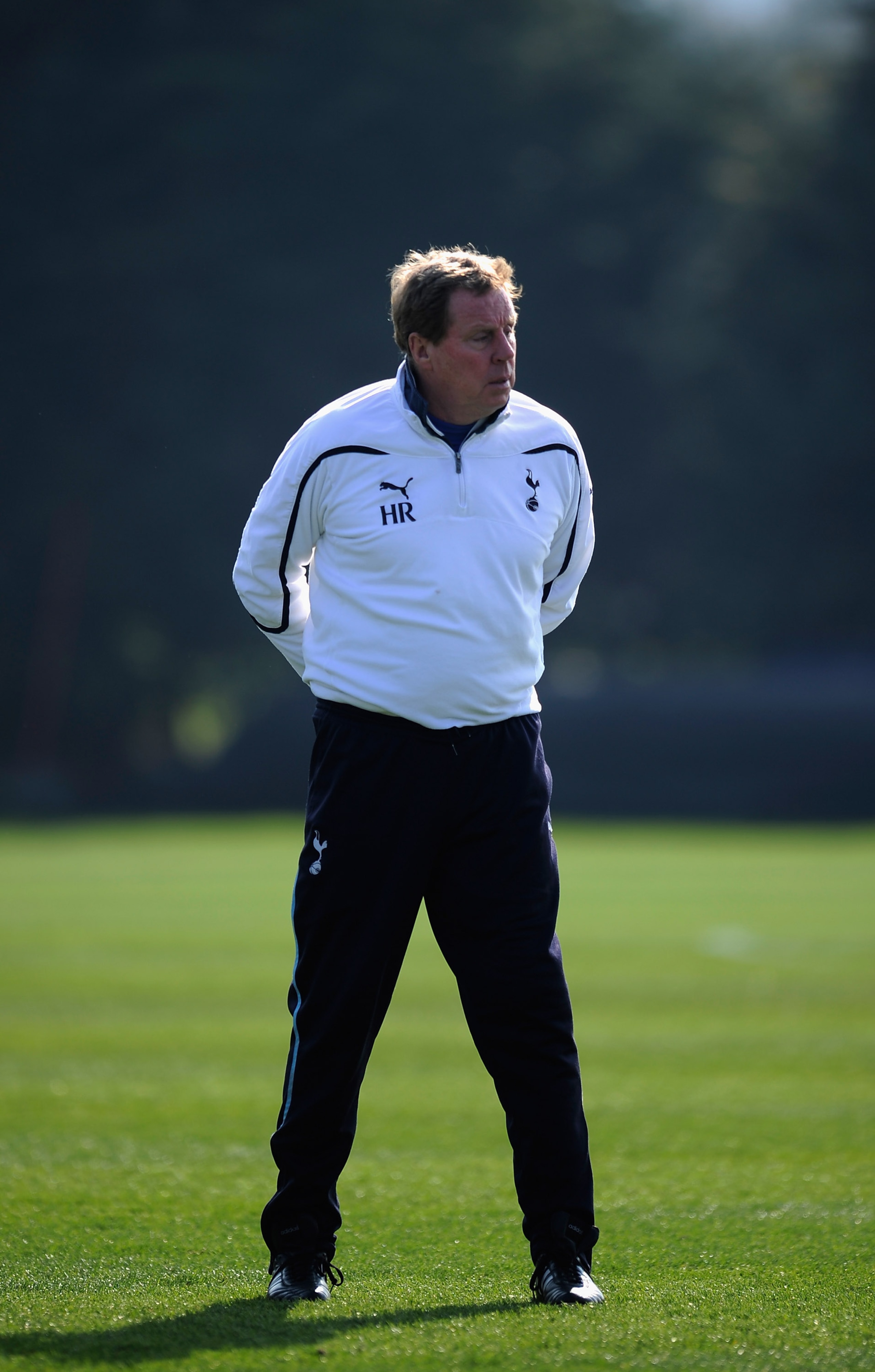 LONDON, ENGLAND - MARCH 08: Harry Redknapp of Tottenham Hotspur looks on at a Tottenham Hotspur training session at the Spurs Lodge on March 8, 2011 in London, England. (Photo by Jamie McDonald/Getty Images) LONDON, ENGLAND - MARCH 08: Harry Redknapp of Tottenham Hotspur looks on at a Tottenham Hotspur training session at the Spurs Lodge on March 8, 2011 in London, England. (Photo by Jamie McDonald/Getty Images)