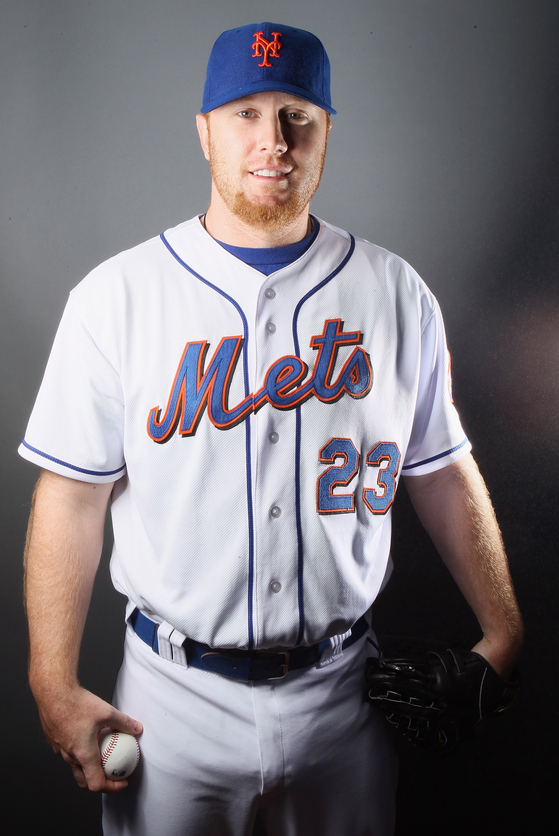 PORT ST. LUCIE, FL - FEBRUARY 24:  RY 24:  Blaine Boyer #23 of the New York Mets poses for a portrait during the New York Mets Photo Day on February 24, 2011 at Digital Domain Park in Port St. Lucie, Florida.  (Photo by Elsa/Getty Images)