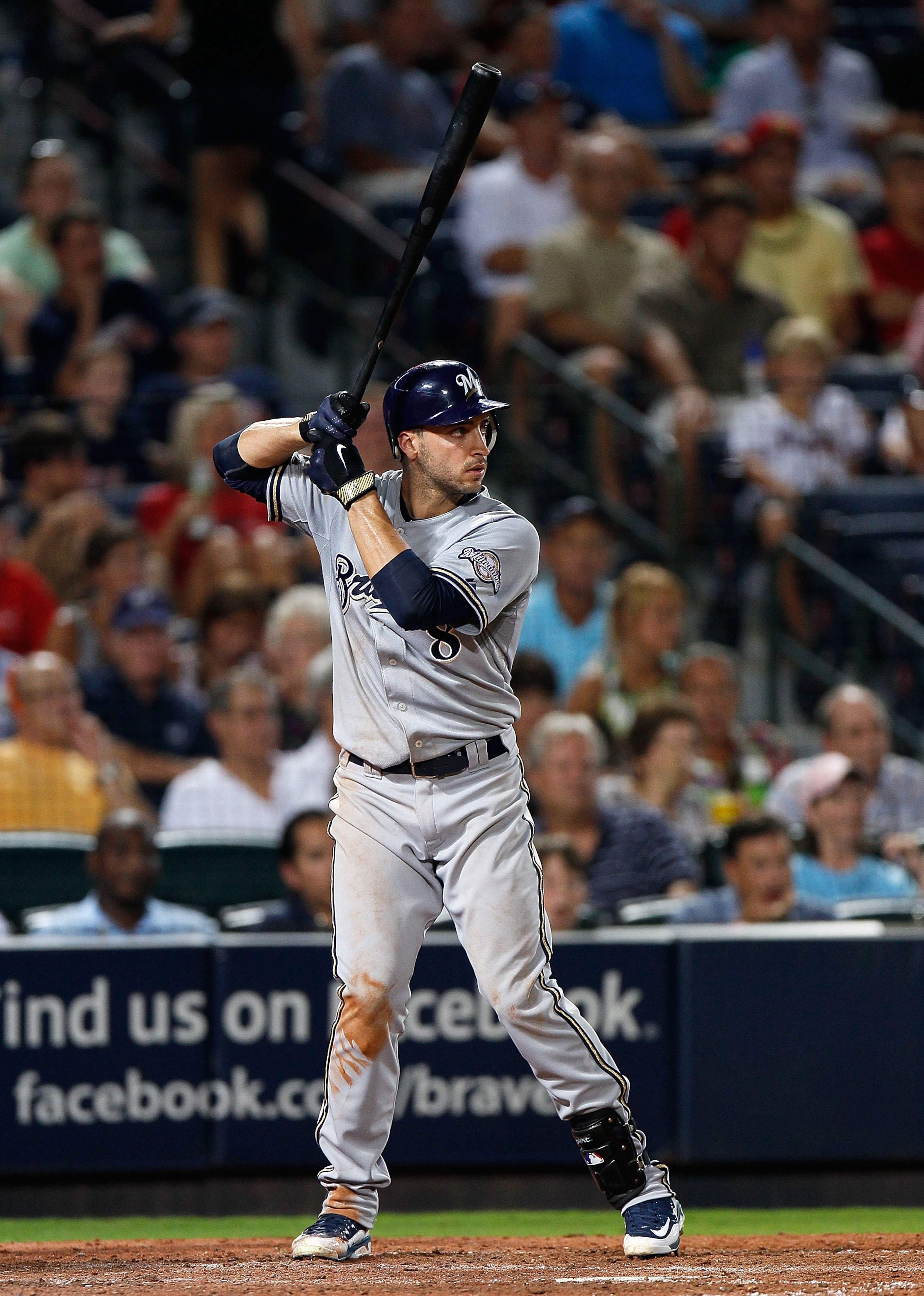 ATLANTA - JULY 15: Ryan Braun #8 of the Milwaukee Brewers against the Atlanta Braves at Turner Field on July 15, 2010 in Atlanta, Georgia. (Photo by Kevin C. Cox/Getty Images) ATLANTA - JULY 15: Ryan Braun #8 of the Milwaukee Brewers against the Atlanta Braves at Turner Field on July 15, 2010 in Atlanta, Georgia. (Photo by Kevin C. Cox/Getty Images)