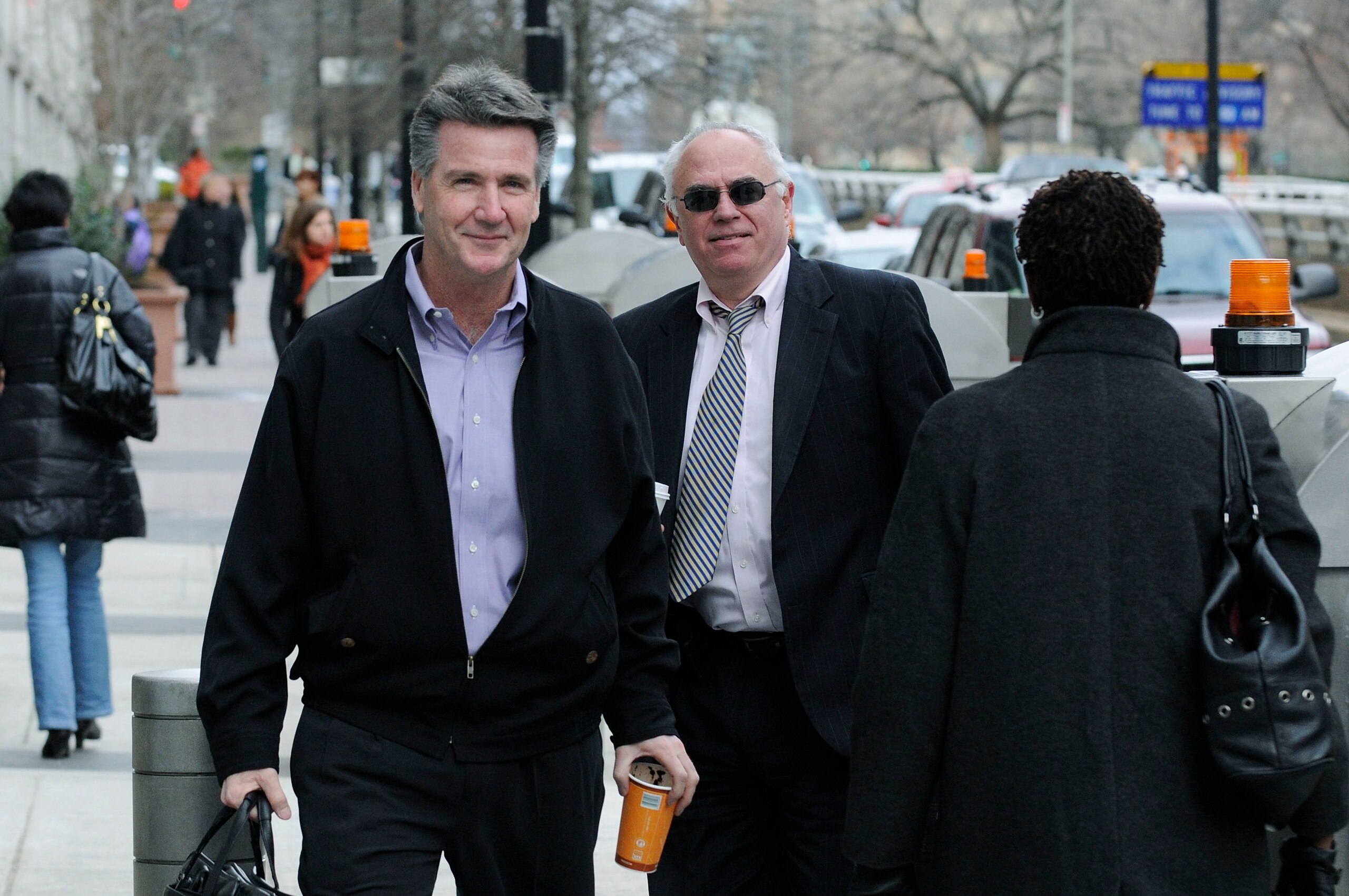 WASHINGTON, DC - MARCH 11: Washington Redskins general manager Bruce Allen (L) arrives for labor talks at the Federal Mediation and Conciliation Service building March 11, 2011 in Washington, DC. Representatives from the National Football League (NFL) an WASHINGTON, DC - MARCH 11: Washington Redskins general manager Bruce Allen (L) arrives for labor talks at the Federal Mediation and Conciliation Service building March 11, 2011 in Washington, DC. Representatives from the National Football League (NFL) an