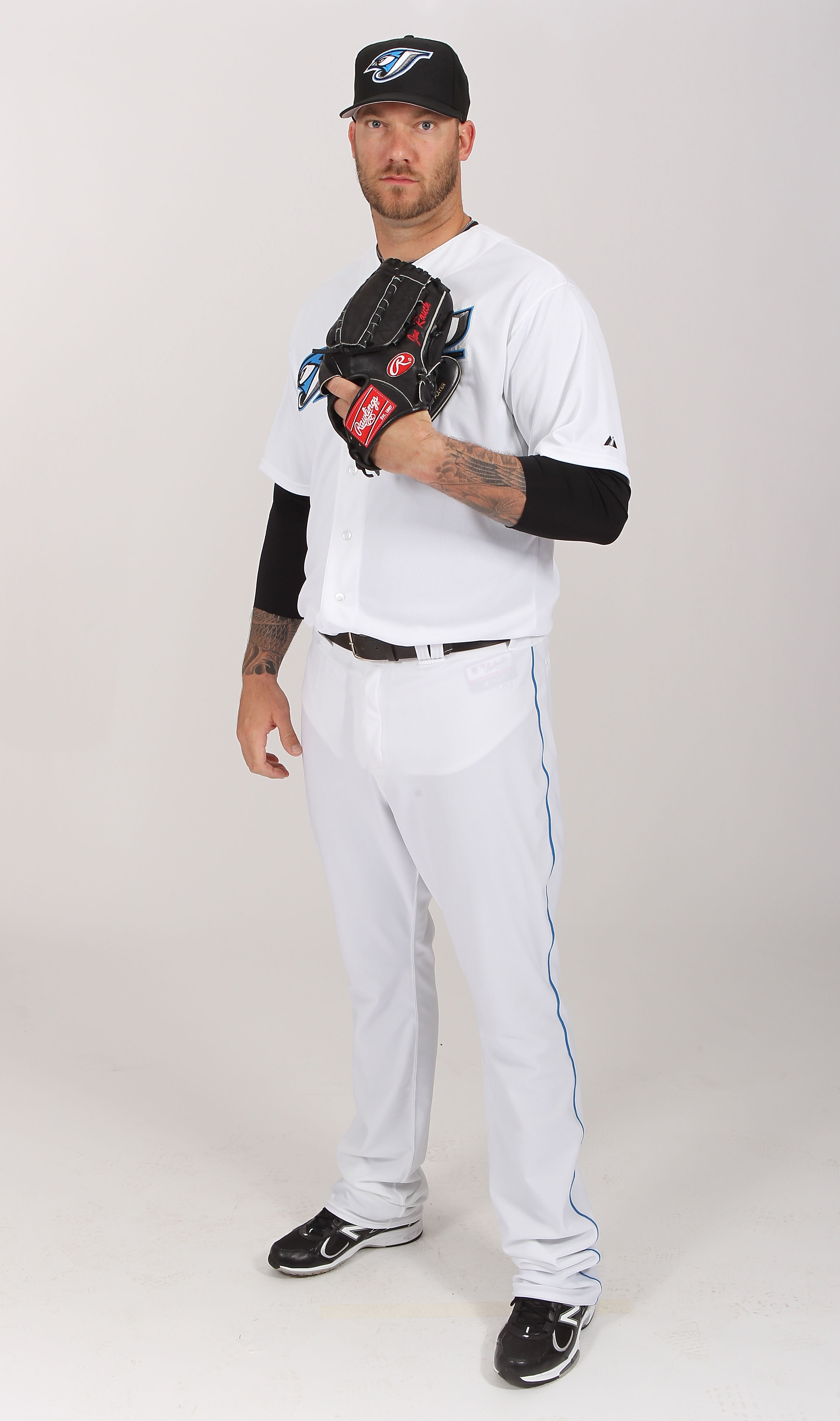 DUNEDIN, FL - FEBRUARY 20:  Jon Rauch #60 of the Toronto Blue Jays poses during photo day at Florida Auto Exchange Stadium on February 20, 2011 in Dunedin, Florida.  (Photo by Nick Laham/Getty Images)