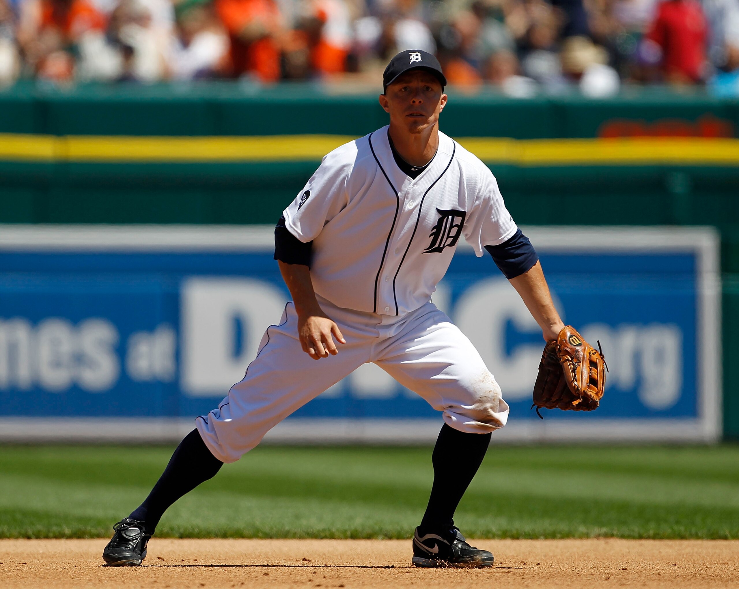 DETROIT - JUNE 17:  Brandon Inge #15 of the Detroit Tigers during the game against the Washington Nationals on June 17, 2010 at Comerica Park in Detroit, Michigan. The Tigers defeated the Nationals 8-3. (Photo by Leon Halip/Getty Images)