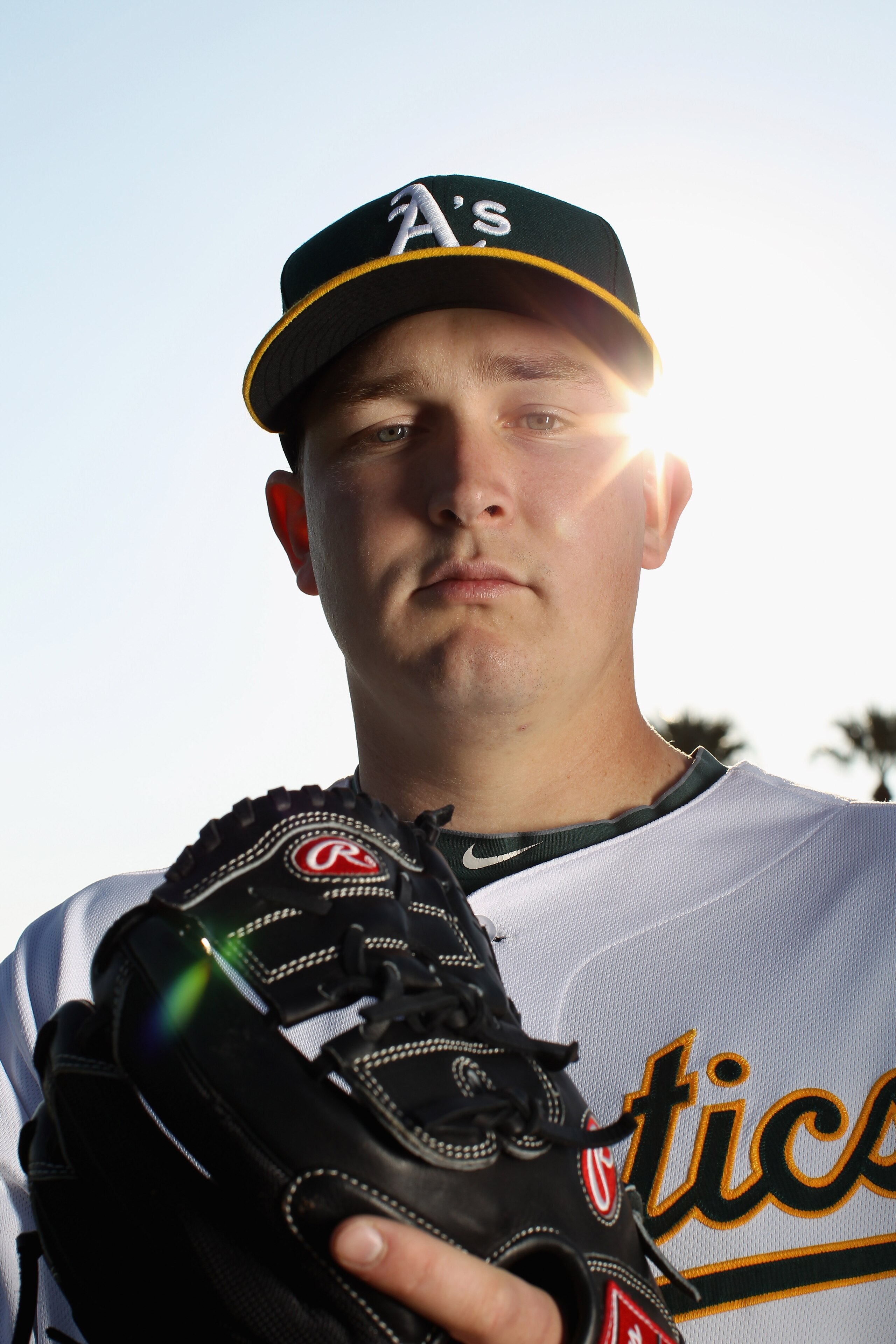 PHOENIX, AZ - FEBRUARY 24:  Trevor Cahill #53 of the Oakland Athletics poses for a portrait during media photo day at Phoenix Municipal Stadium on February 24, 2011 in Phoenix, Arizona.  (Photo by Ezra Shaw/Getty Images)