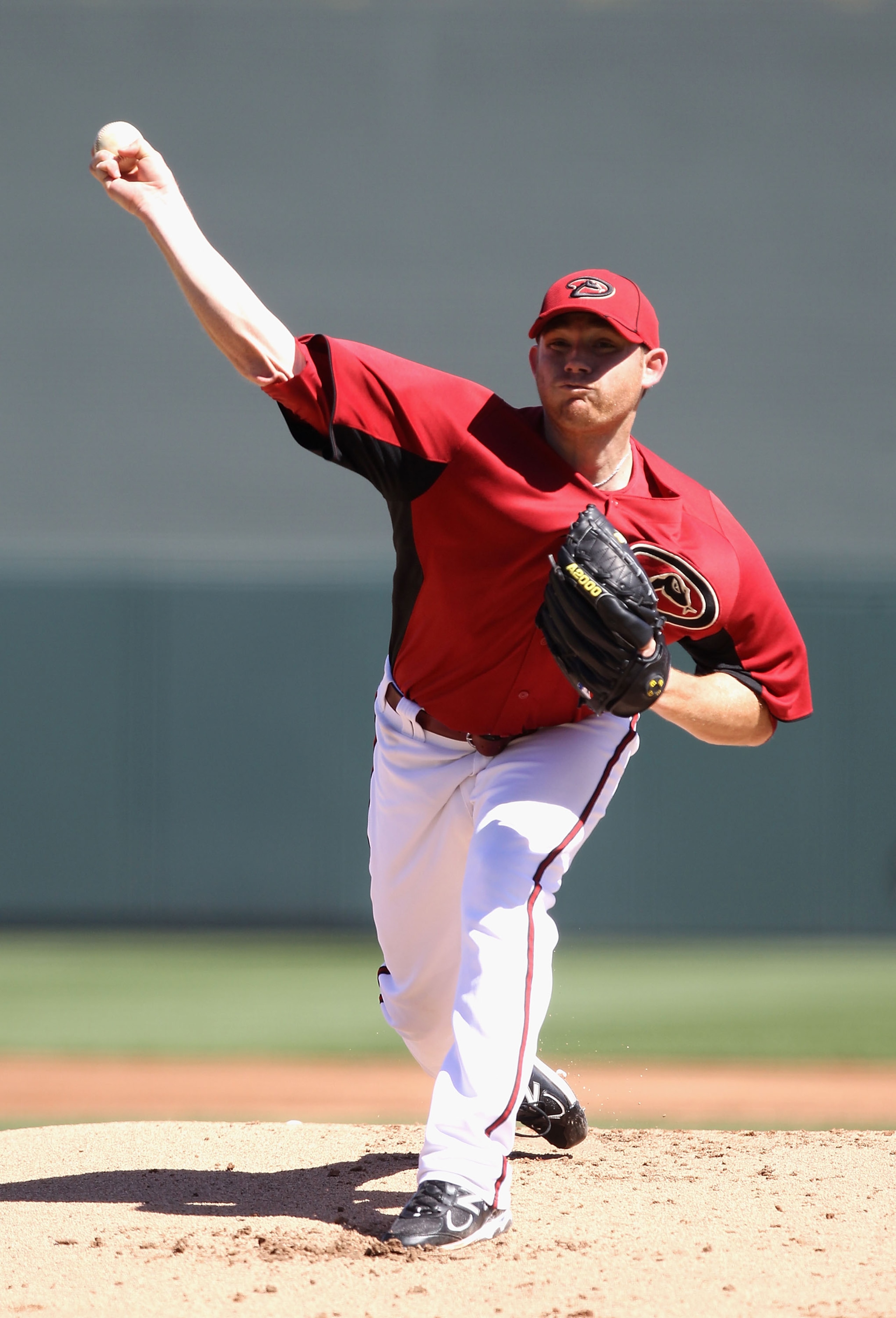 SCOTTSDALE, AZ - MARCH 09:  Starting pitcher Ian Kennedy #31 of the Arizona Diamondbacks pitches against the Milwaukee Brewers during the spring training game at Salt River Fields at Talking Stick on March 9, 2011 in Scottsdale, Arizona.  (Photo by Christ