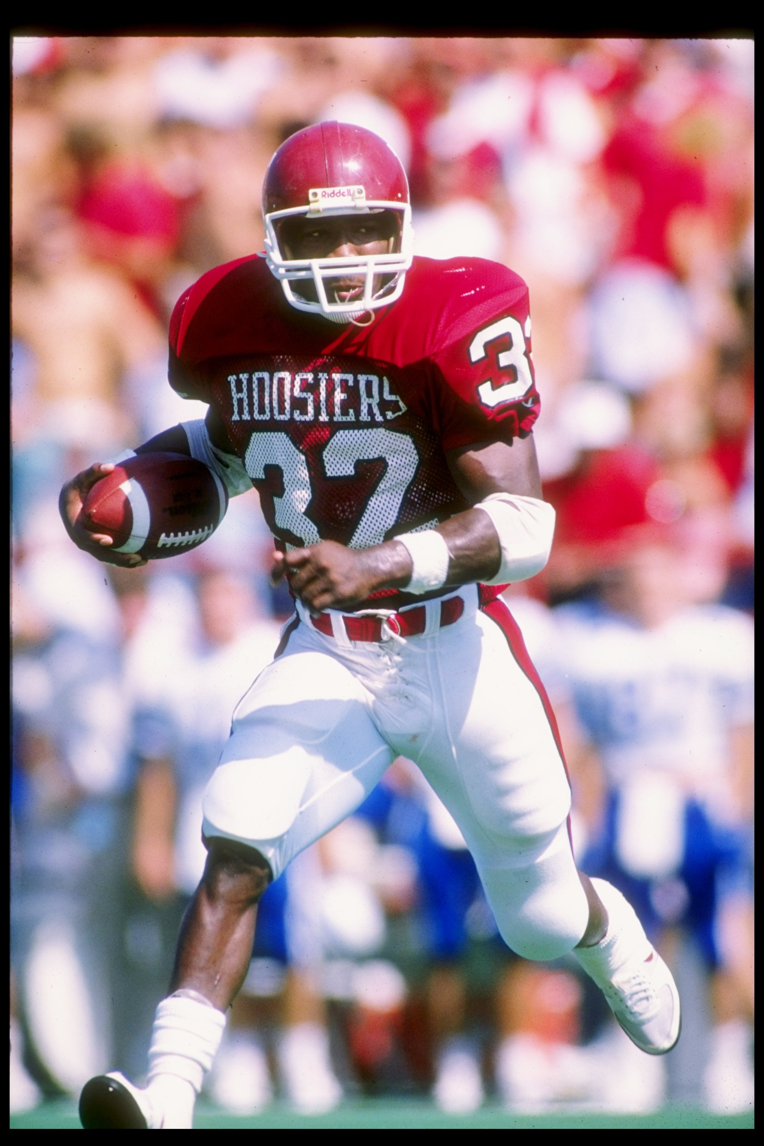 Halfback Anthony Thompson of the Indiana Hoosiers in action during a game.