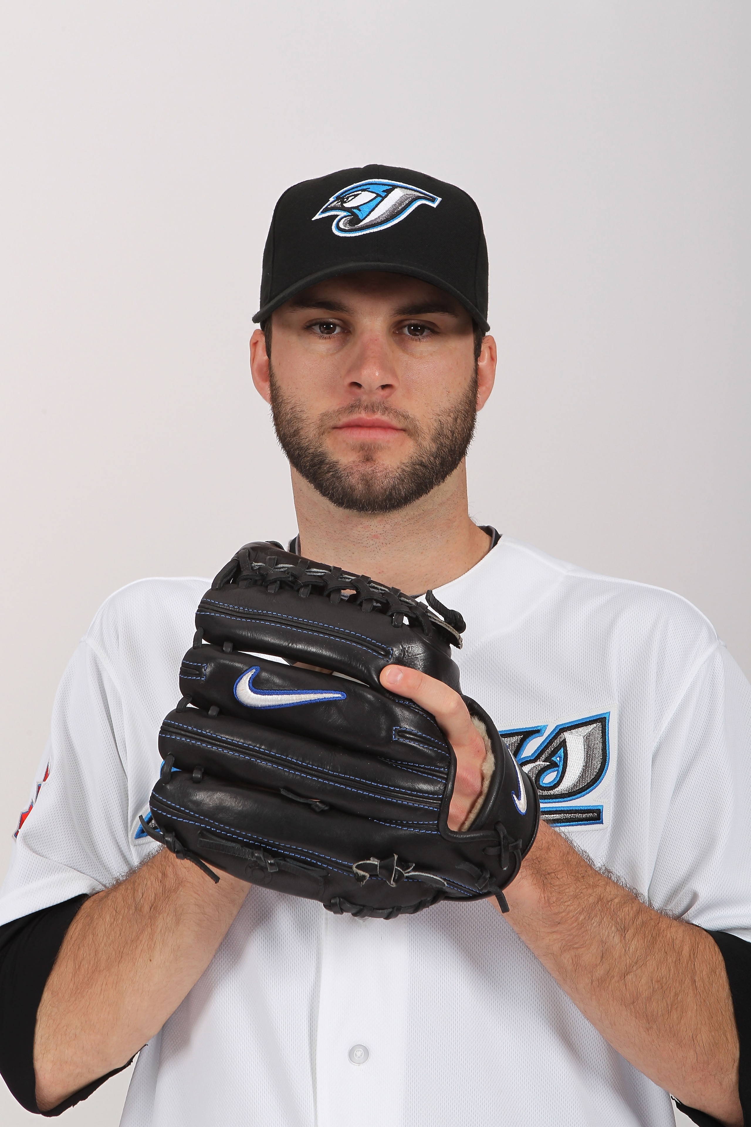 DUNEDIN, FL - FEBRUARY 20:  Brandon Morrow #23 of the Toronto Blue Jays poses during photo day at Florida Auto Exchange Stadium on February 20, 2011 in Dunedin, Florida.  (Photo by Nick Laham/Getty Images)