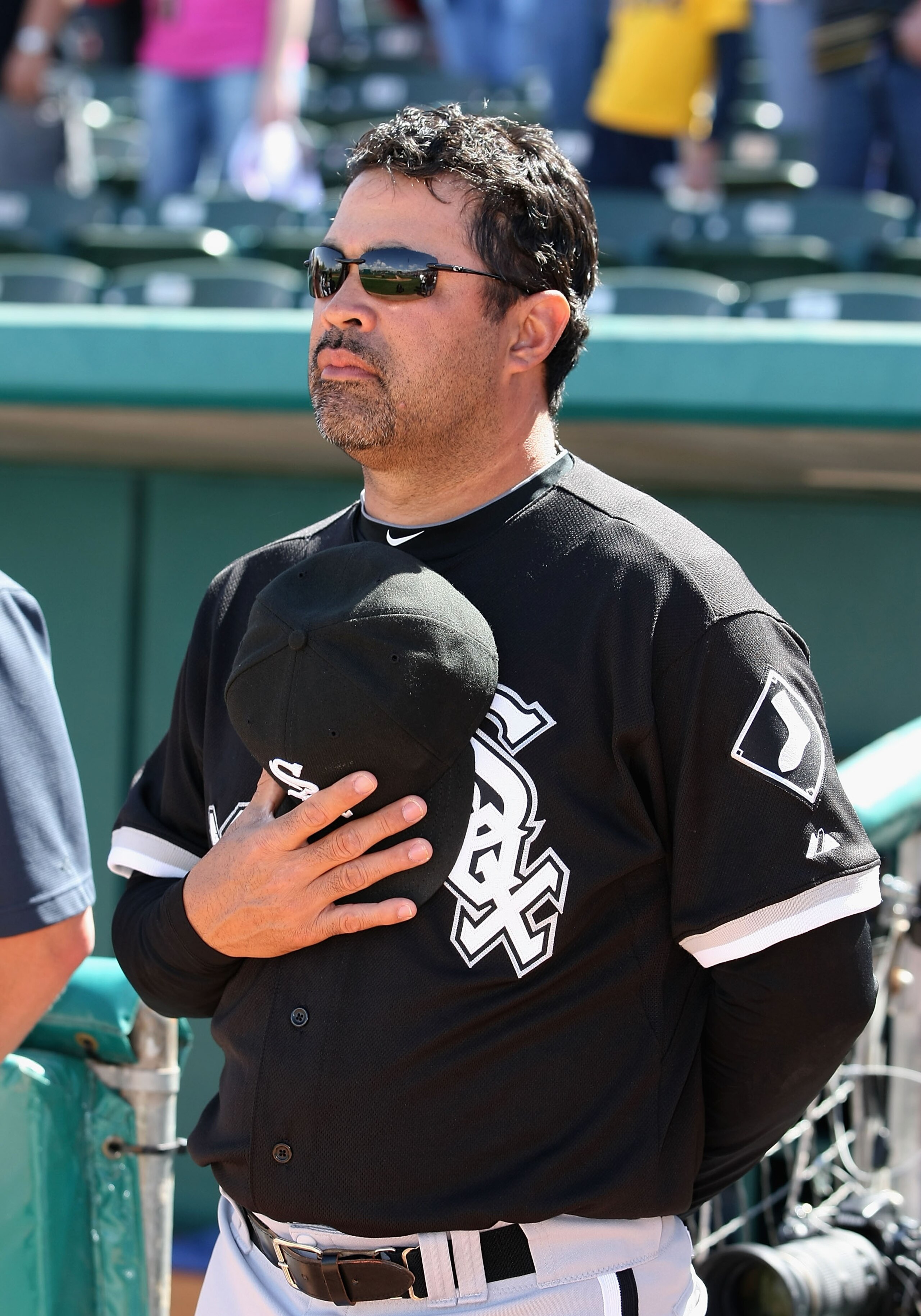 TUCSON, AZ - MARCH 07:  Manager Ozzie Guillen #13 of the Chicago White Sox during the spring training game against the Arizona Diamondbacks at Kino Veterans Memorial Stadium on March 7, 2011 in Tucson, Arizona.  (Photo by Christian Petersen/Getty Images)
