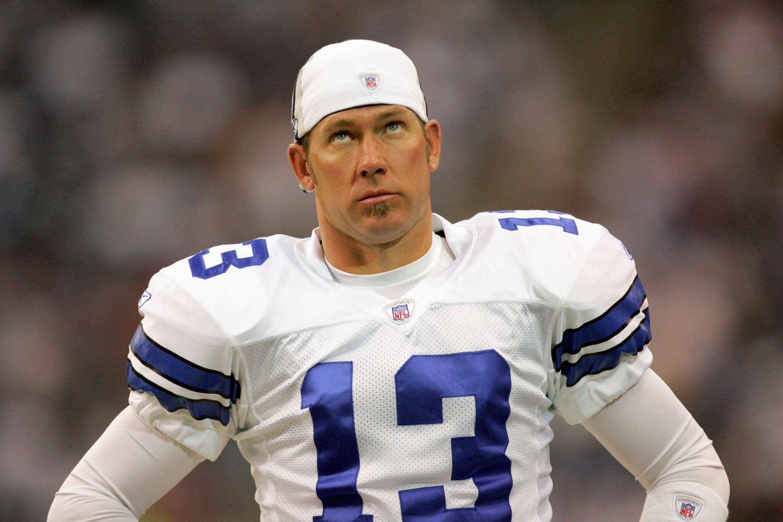 DALLAS - AUGUST 31: Kicker Mike Vanderjagt #13 of the Dallas Cowboys looks to the scoreboard during the preseason game against the Minnesota Vikings on August 31, 2006 at Texas Stadium in Dallas, Texas. (Photo by Ronald Martinez/Getty Images) DALLAS - AUGUST 31: Kicker Mike Vanderjagt #13 of the Dallas Cowboys looks to the scoreboard during the preseason game against the Minnesota Vikings on August 31, 2006 at Texas Stadium in Dallas, Texas. (Photo by Ronald Martinez/Getty Images)