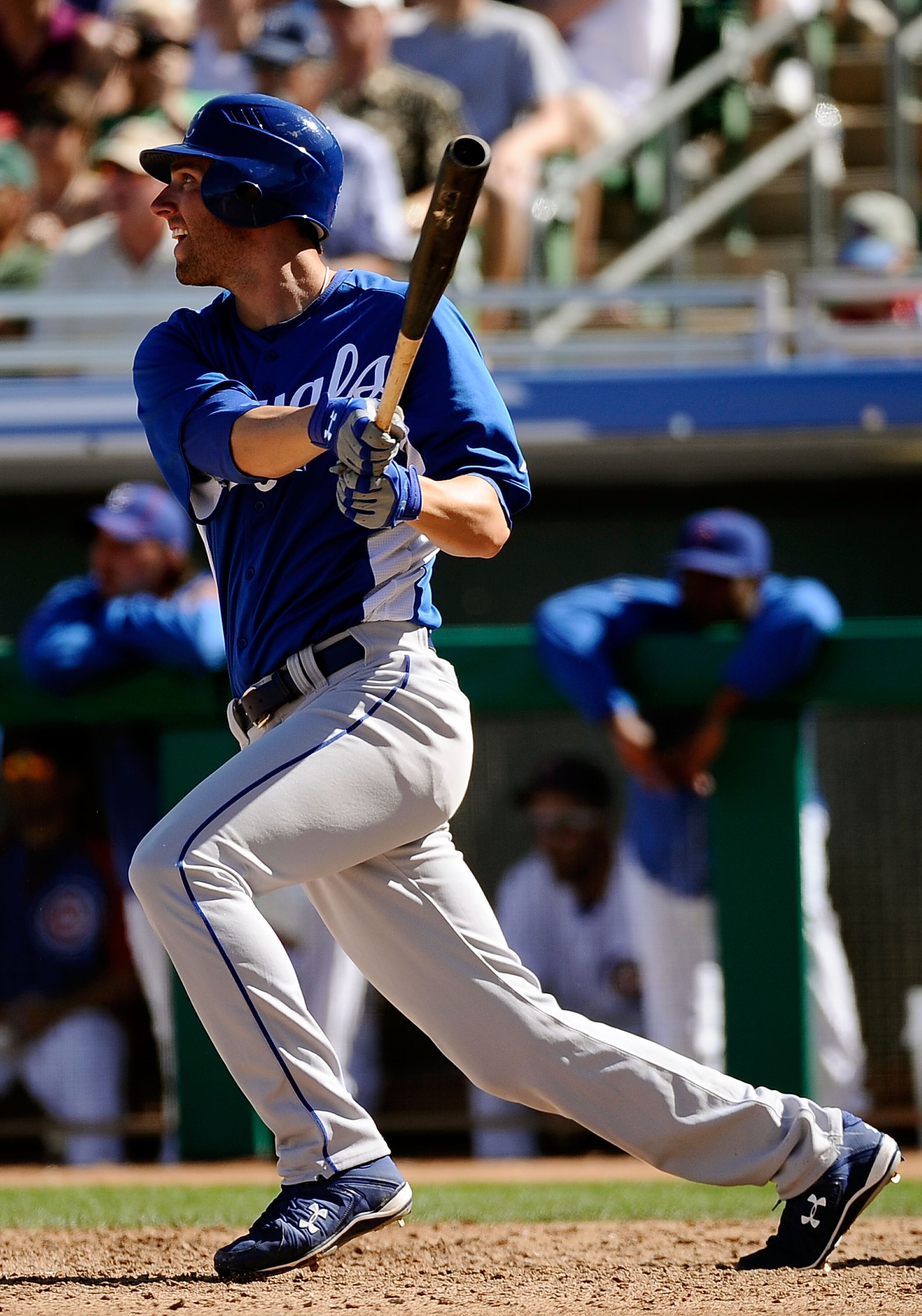 MESA, AZ - MARCH 09: Jeff Francoeur #21 of the Kansas City Royals at bat against the Chicago Cubs during the spring training baseball game at HoHoKam Stadium on March 9, 2011 in Mesa, Arizona. (Photo by Kevork Djansezian/Getty Images) MESA, AZ - MARCH 09: Jeff Francoeur #21 of the Kansas City Royals at bat against the Chicago Cubs during the spring training baseball game at HoHoKam Stadium on March 9, 2011 in Mesa, Arizona. (Photo by Kevork Djansezian/Getty Images)