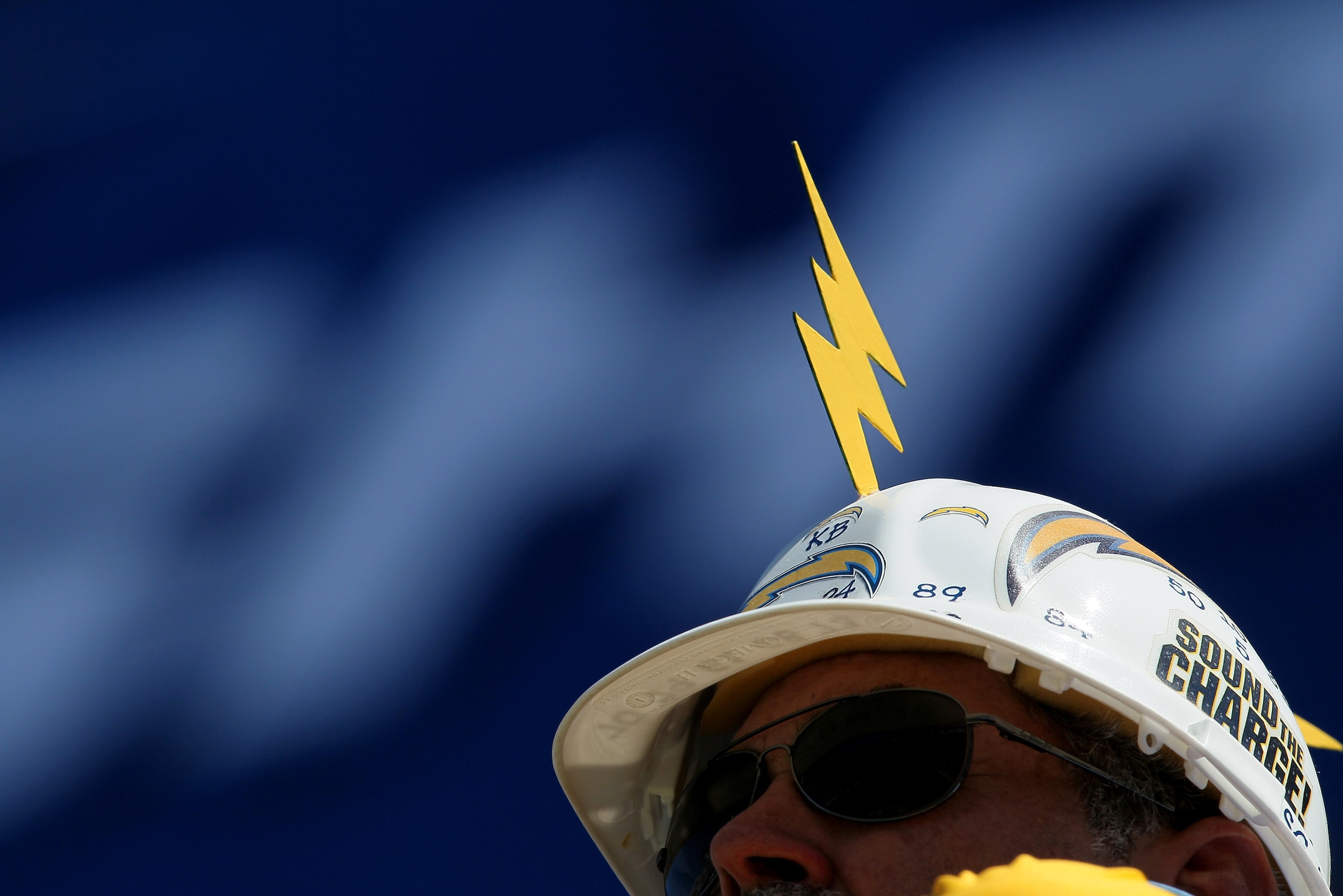 SAN DIEGO - SEPTEMBER 19: A Charger fan looks on during the game between the Jacksonville Jaguars and the San Diego Chargers at Qualcomm Stadium on September 19, 2010 in San Diego, California. (Photo by Stephen Dunn/Getty Images) SAN DIEGO - SEPTEMBER 19: A Charger fan looks on during the game between the Jacksonville Jaguars and the San Diego Chargers at Qualcomm Stadium on September 19, 2010 in San Diego, California. (Photo by Stephen Dunn/Getty Images)