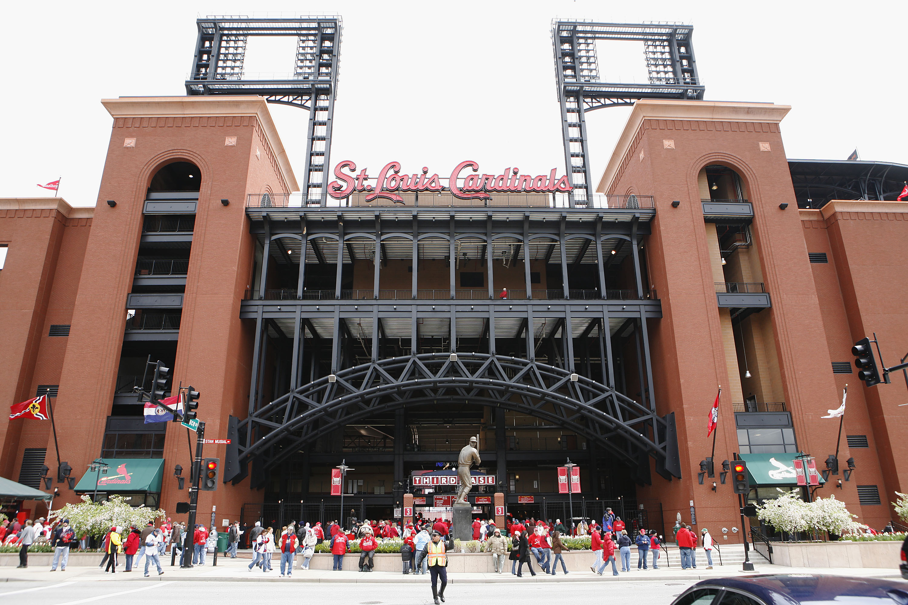 BUSCH STADIUM 1 - SCOREBOARD - MUSIAL'S LAST GAME - 1963