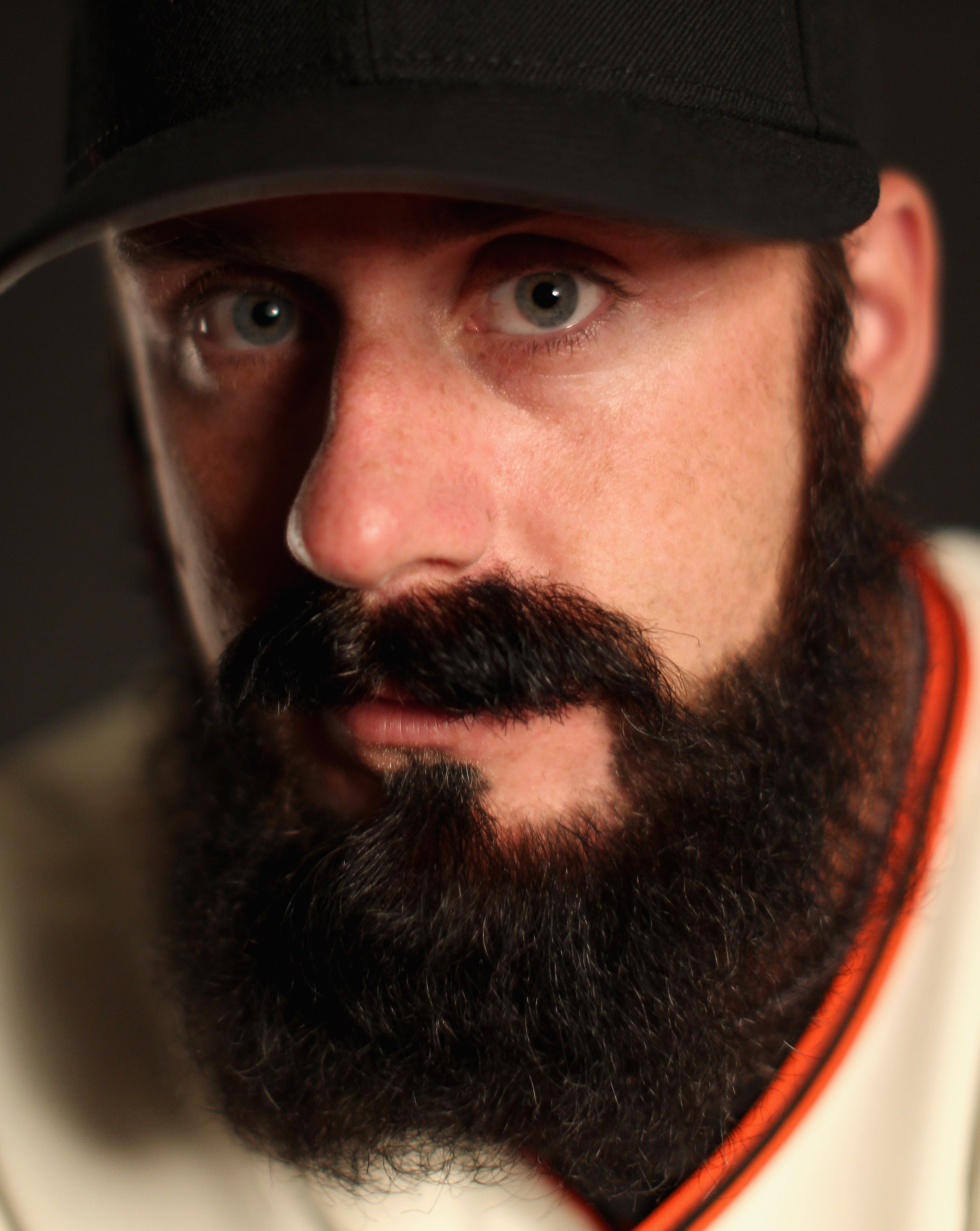 SCOTTSDALE, AZ - FEBRUARY 23:  Brian Wilson #38 of the San Francisco Giants poses for a portrait during media photo day at Scottsdale Stadium on February 23, 2011 in Scottsdale, Arizona.  (Photo by Ezra Shaw/Getty Images)