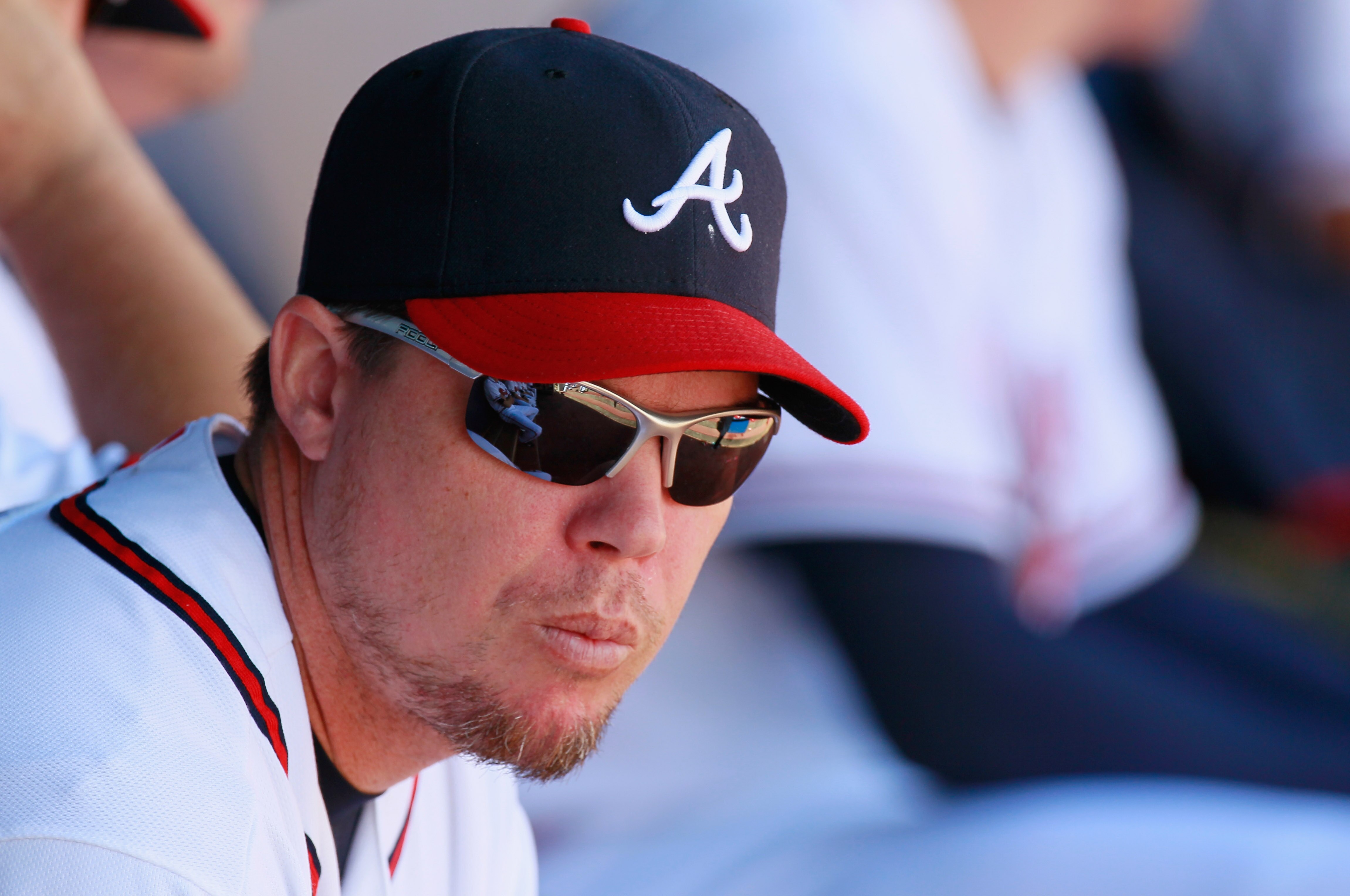 ATLANTA - SEPTEMBER 15:  Chipper Jones #10 of the Atlanta Braves against the Washington Nationals at Turner Field on September 15, 2010 in Atlanta, Georgia.  (Photo by Kevin C. Cox/Getty Images)