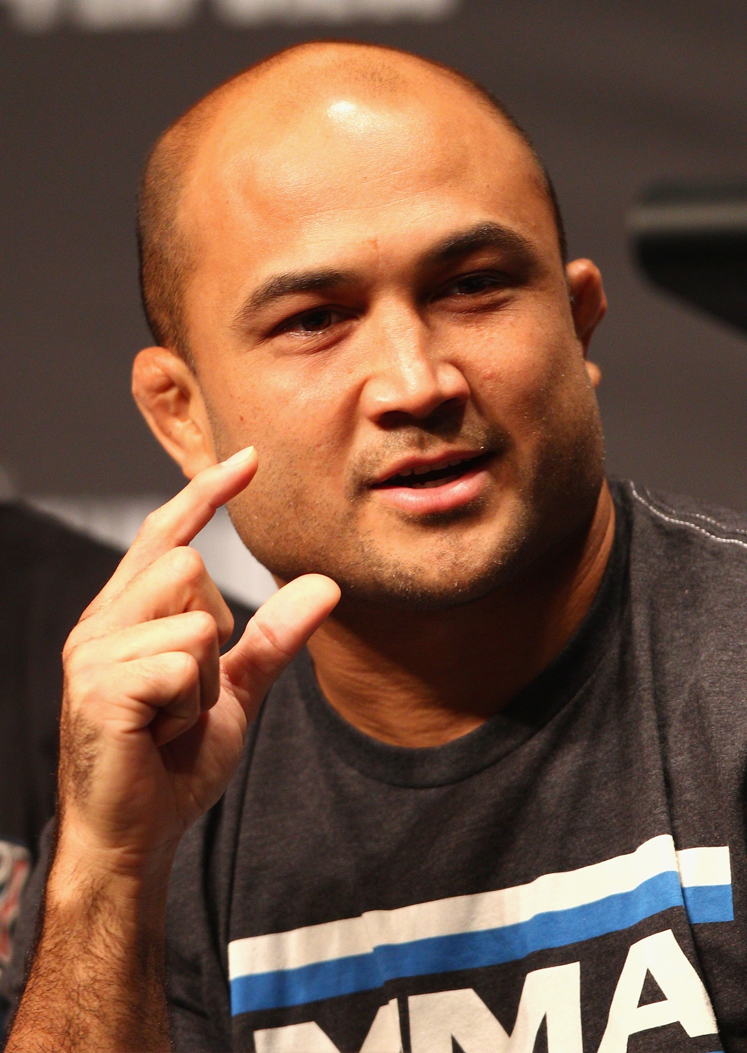 SYDNEY, AUSTRALIA - FEBRUARY 23: BJ Penn of the USA speaks during a Press Conference ahead of UFC 127 at Star City on February 23, 2011 in Sydney, Australia. (Photo by Ryan Pierse/Getty Images) SYDNEY, AUSTRALIA - FEBRUARY 23: BJ Penn of the USA speaks during a Press Conference ahead of UFC 127 at Star City on February 23, 2011 in Sydney, Australia. (Photo by Ryan Pierse/Getty Images)
