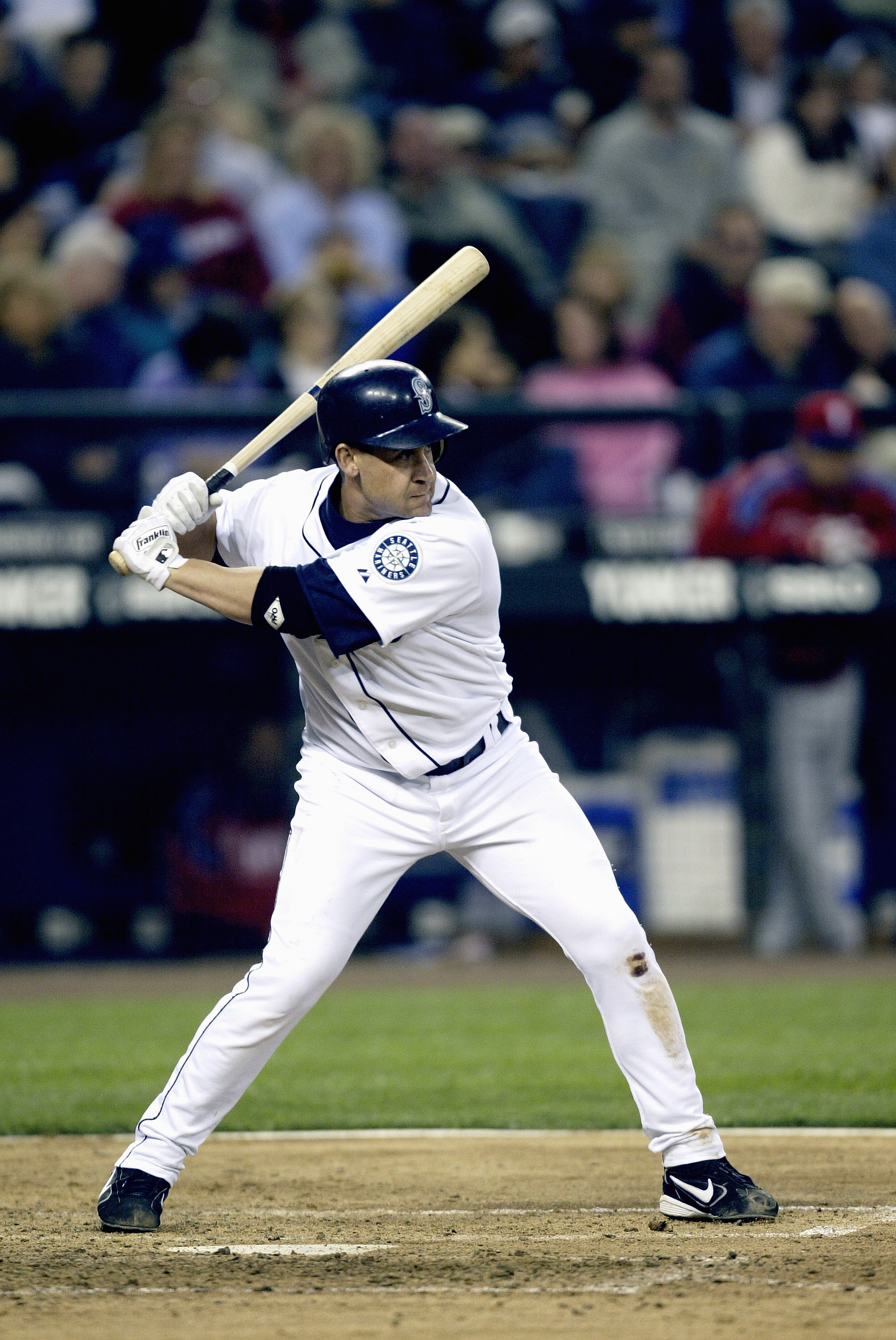 Bret Boone of the Seattle Mariners bats during the game against the