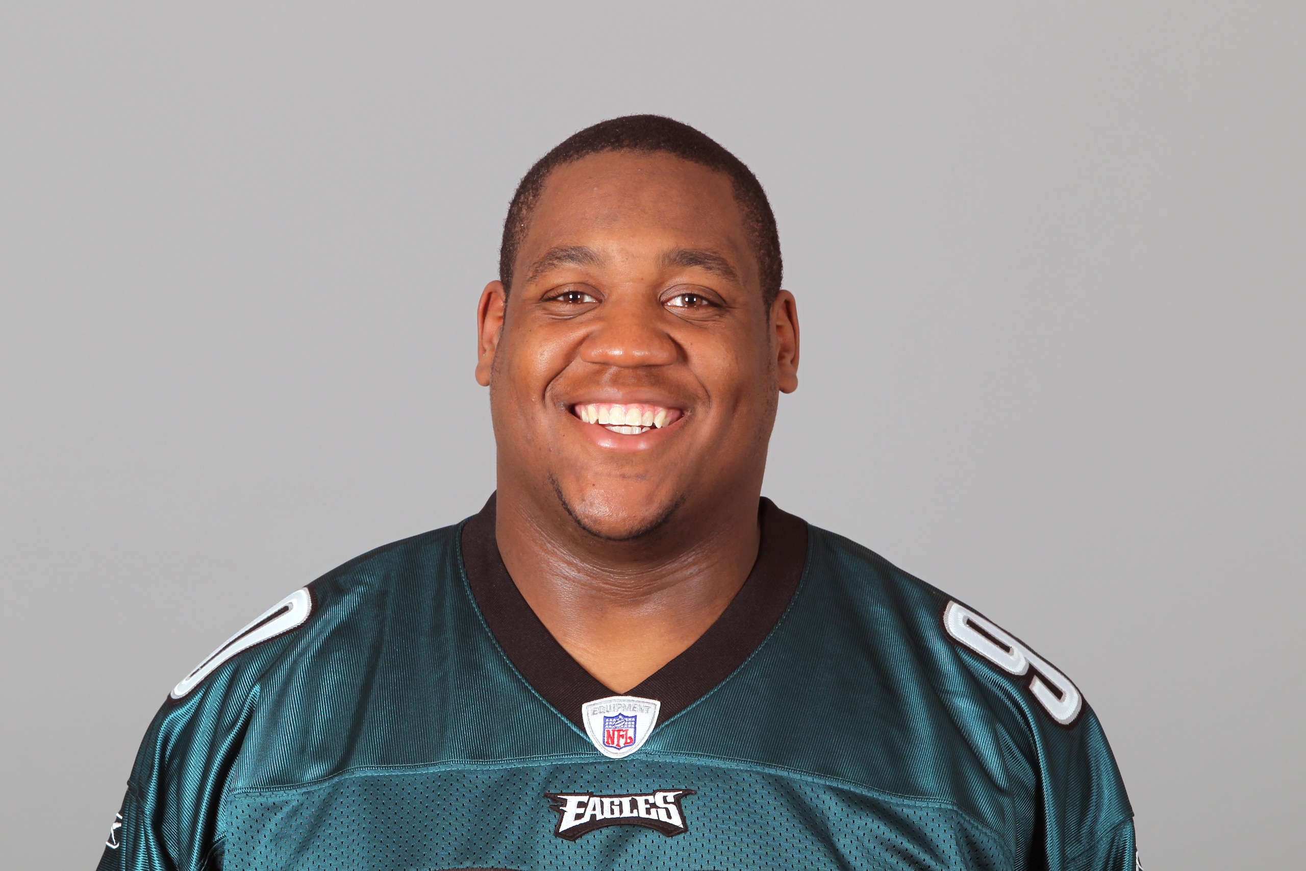 PHILADELPHIA, PA - APRIL 29: In this 2010 photo provided by the NFL, King Dunlap of the Philadelphia Eagles poses for an NFL headshot on Thursday, April 29, 2010 in Philadelphia, Pennsylvania. (Photo by NFL via Getty Images)