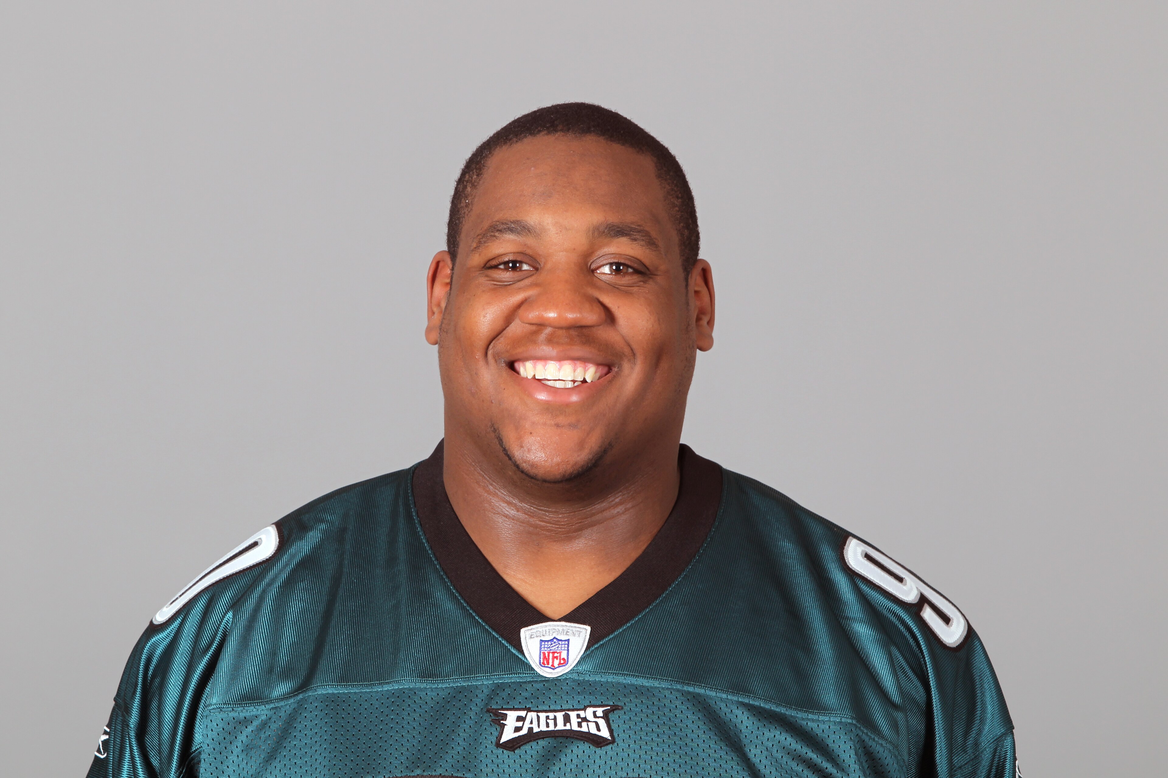 PHILADELPHIA, PA - APRIL 29: In this 2010 photo provided by the NFL, King Dunlap of the Philadelphia Eagles poses for an NFL headshot on Thursday, April 29, 2010 in Philadelphia, Pennsylvania. (Photo by NFL via Getty Images)