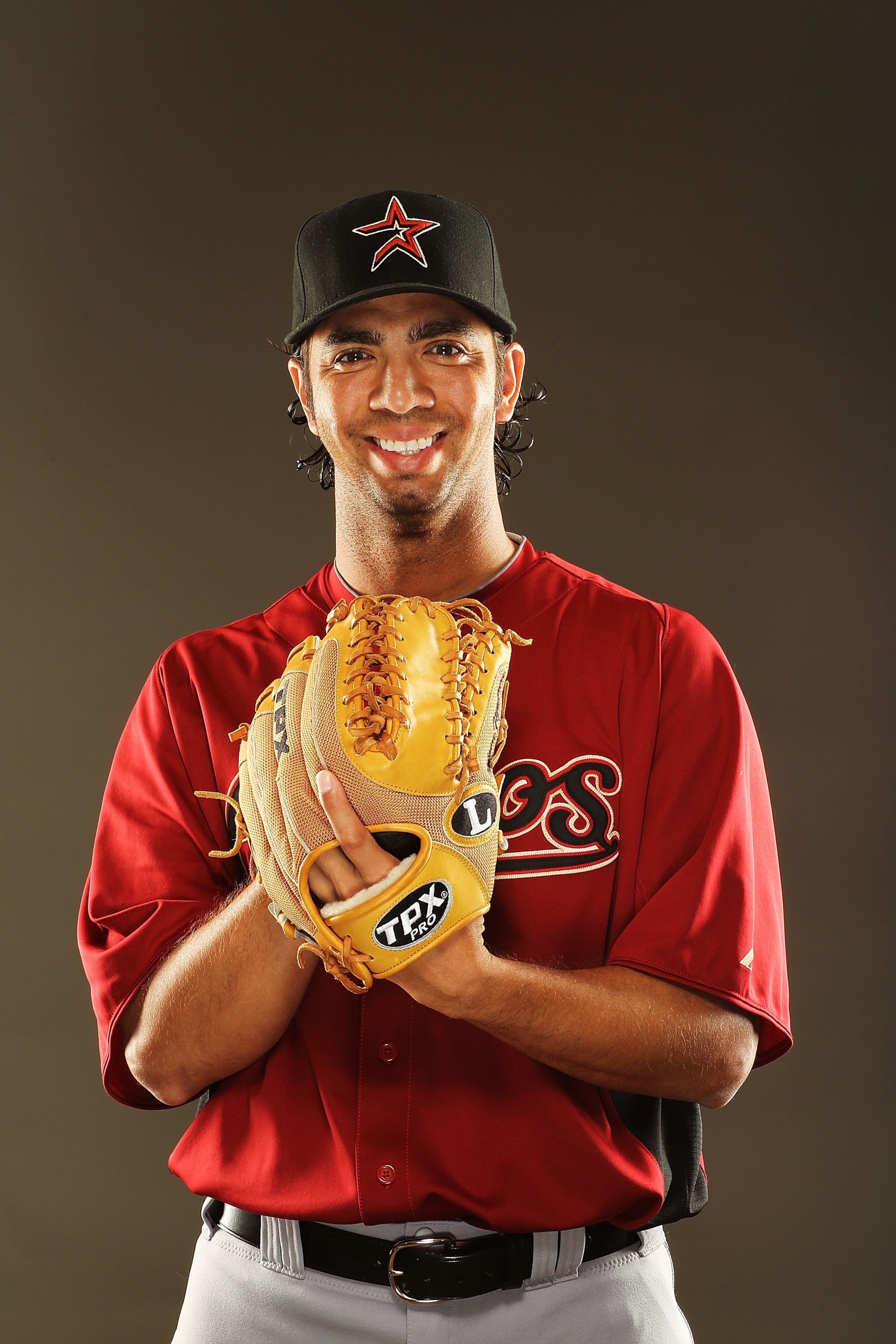 KISSIMMEE, FL - FEBRUARY 24:  Nelson Figueroa of the Houston Astros poses for a portrait during Spring Training photo Day at Osceola County Stadium  on February 24, 2011 in Kissimmee, Florida.  (Photo by Al Bello/Getty Images)