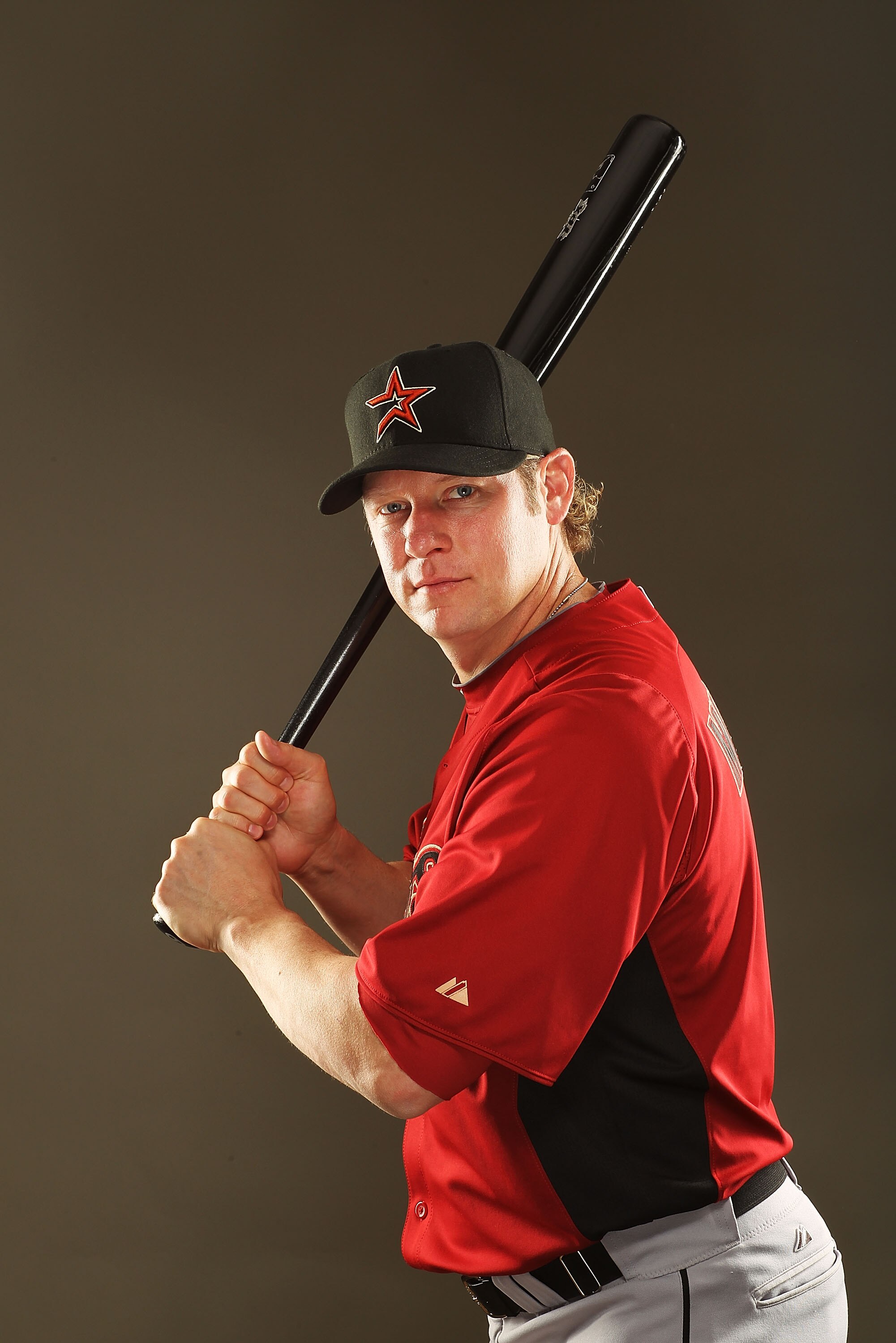 KISSIMMEE, FL - FEBRUARY 24:  Jason Michaels #4 of the Houston Astros poses for a portrait during Spring Training photo Day at Osceola County Stadium  on February 24, 2011 in Kissimmee, Florida.  (Photo by Al Bello/Getty Images)