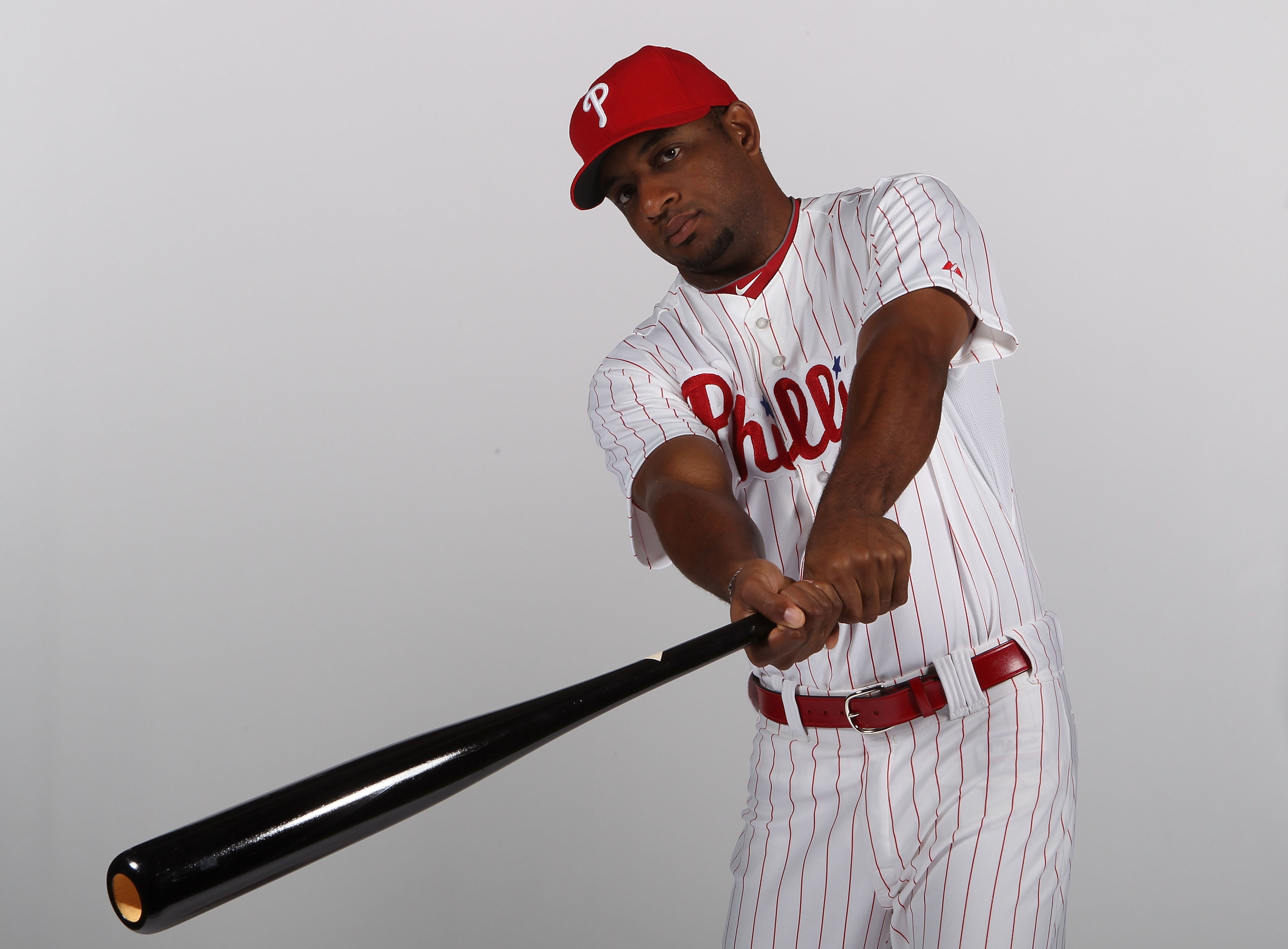 CLEARWATER, FL - FEBRUARY 22:  Ben Francisco #10 of the Philadelphia Phillies poses for a photo during Spring Training Media Photo Day at Bright House Networks Field on February 22, 2011 in Clearwater, Florida.  (Photo by Nick Laham/Getty Images)