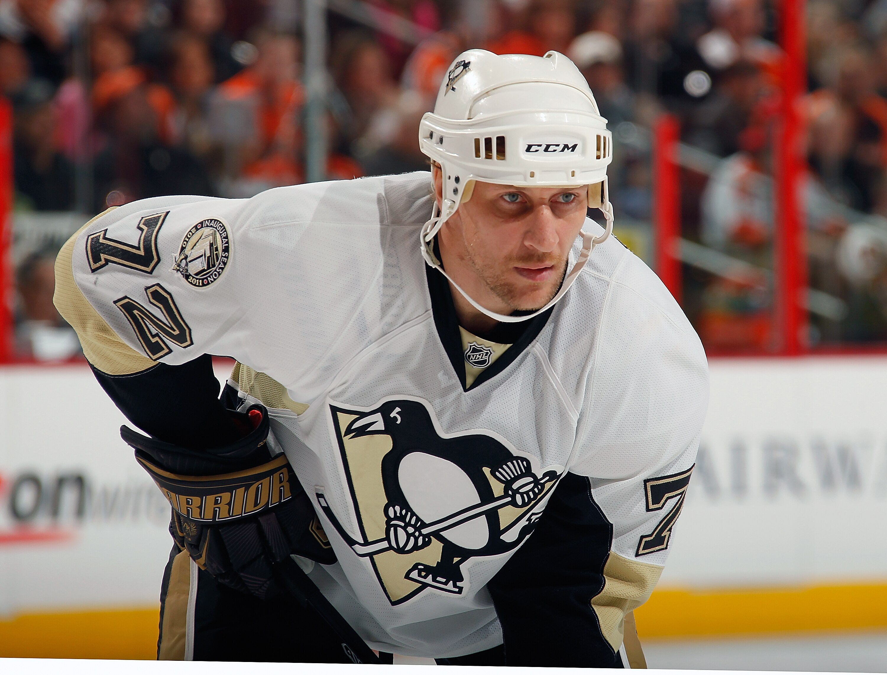 PHILADELPHIA, PA - MARCH 24: Alex Kovalev #72 of the Pittsburgh Penguins in action during a game against the Philadelphia Flyers on March 24, 2011 at the Wells Fargo Center in Philadelphia, Pennsylvania. (Photo by Lou Capozzola/Getty Images) PHILADELPHIA, PA - MARCH 24: Alex Kovalev #72 of the Pittsburgh Penguins in action during a game against the Philadelphia Flyers on March 24, 2011 at the Wells Fargo Center in Philadelphia, Pennsylvania. (Photo by Lou Capozzola/Getty Images)