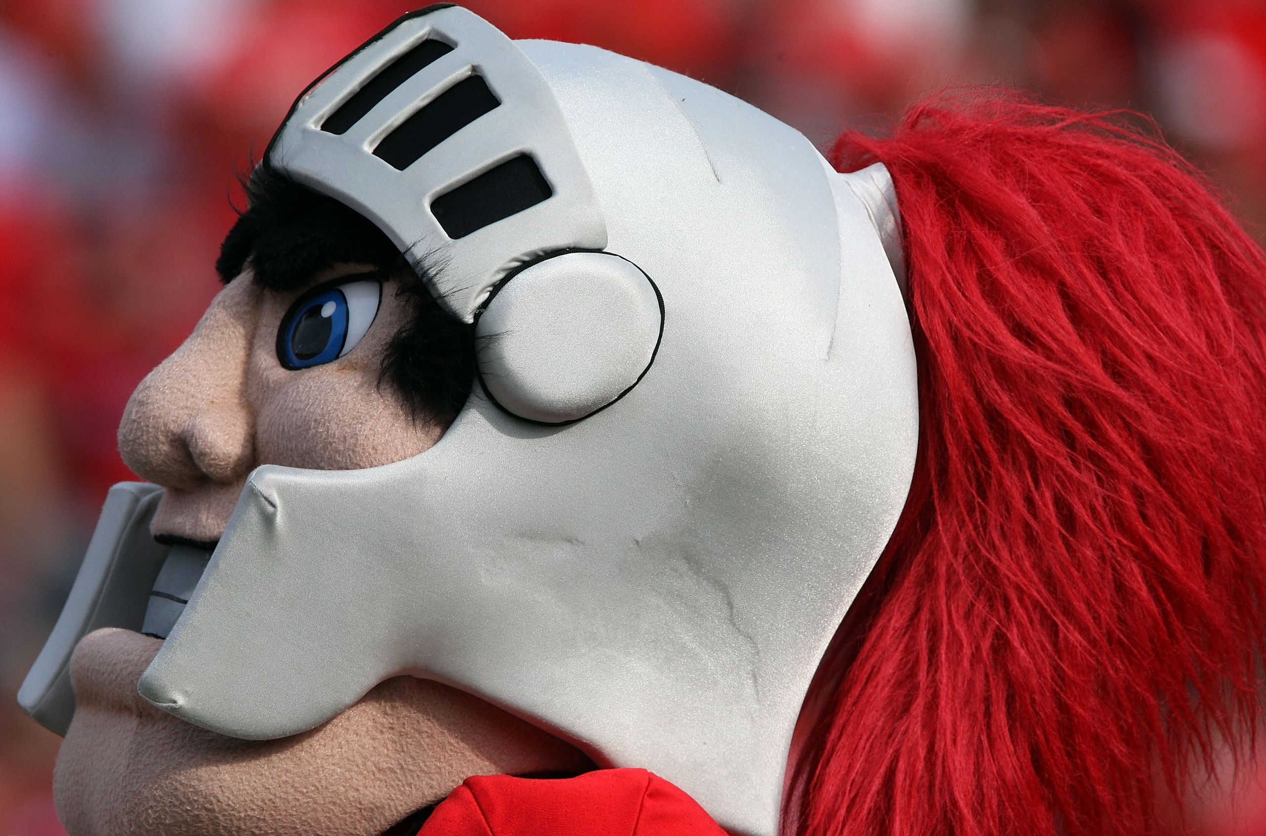 PISCATAWAY, NJ - SEPTEMBER 07: The Rutgers Scarlet Knights mascot performs during the game against the Cincinnati Bearcats at Rutgers Stadium on September 7, 2009 in Piscataway, New Jersey. (Photo by Jim McIsaac/Getty Images) PISCATAWAY, NJ - SEPTEMBER 07: The Rutgers Scarlet Knights mascot performs during the game against the Cincinnati Bearcats at Rutgers Stadium on September 7, 2009 in Piscataway, New Jersey. (Photo by Jim McIsaac/Getty Images)