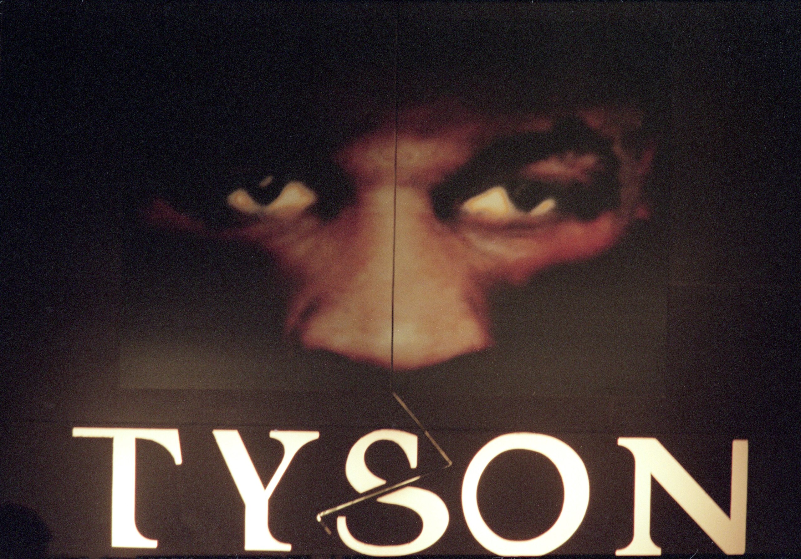 24 Jun 2000:  The backdrop before the heavyweight fight between Mike Tyson and Lou Savarese at Hampden Park in Glasgow, Scotland.  Mike Tyson won when the referee stopped the fight in the first round. \ Mandatory Credit: Mark Thompson /Allsport