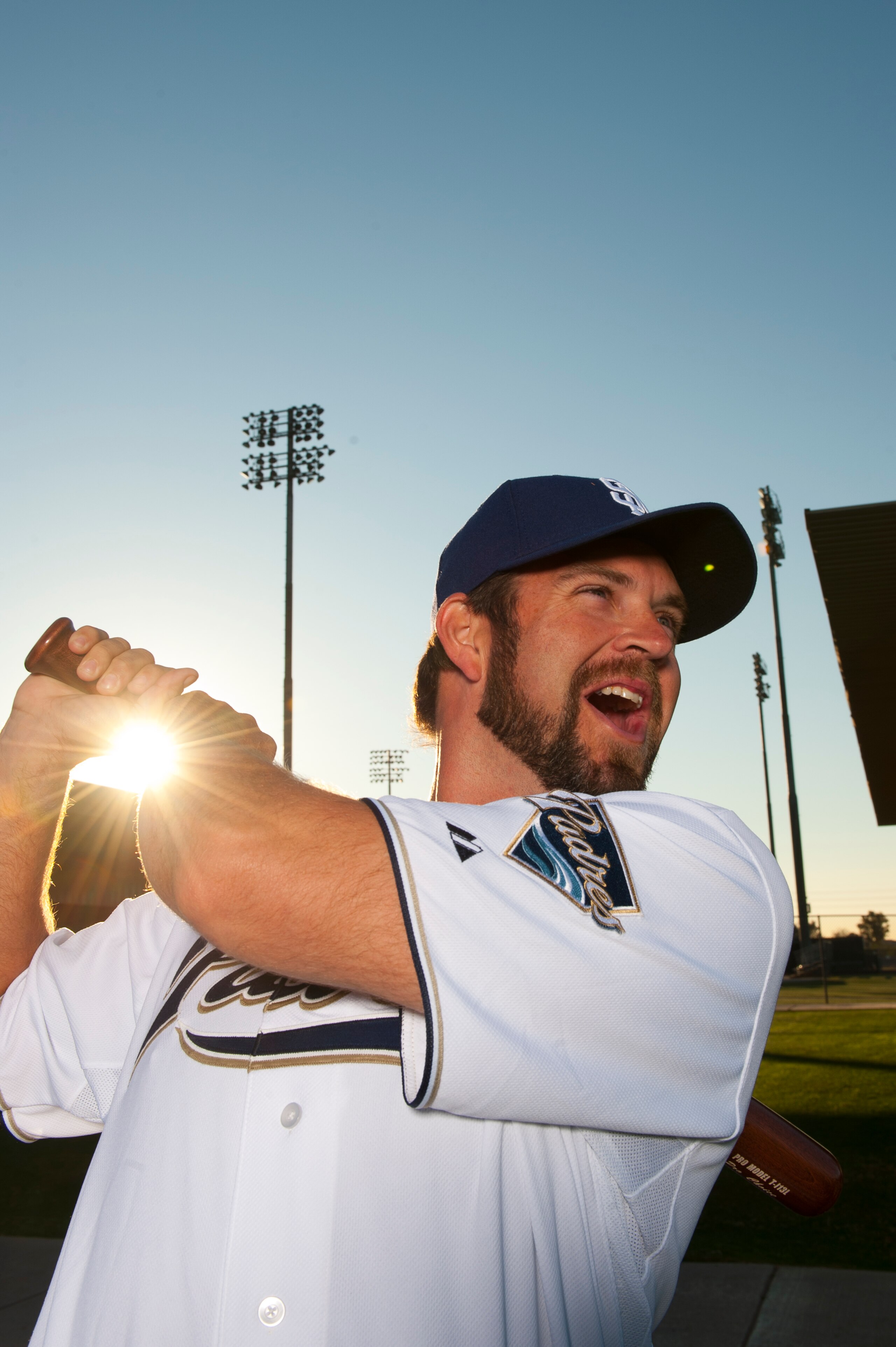 PEORIA, AZ - FEBRUARY 23: Heath Bell #21 of the San Diego Padres poses during their photo day at the Padres Spring Training Complex on February 23, 2011 in Peoria, Arizona. (Photo by Rob Tringali/Getty Images)