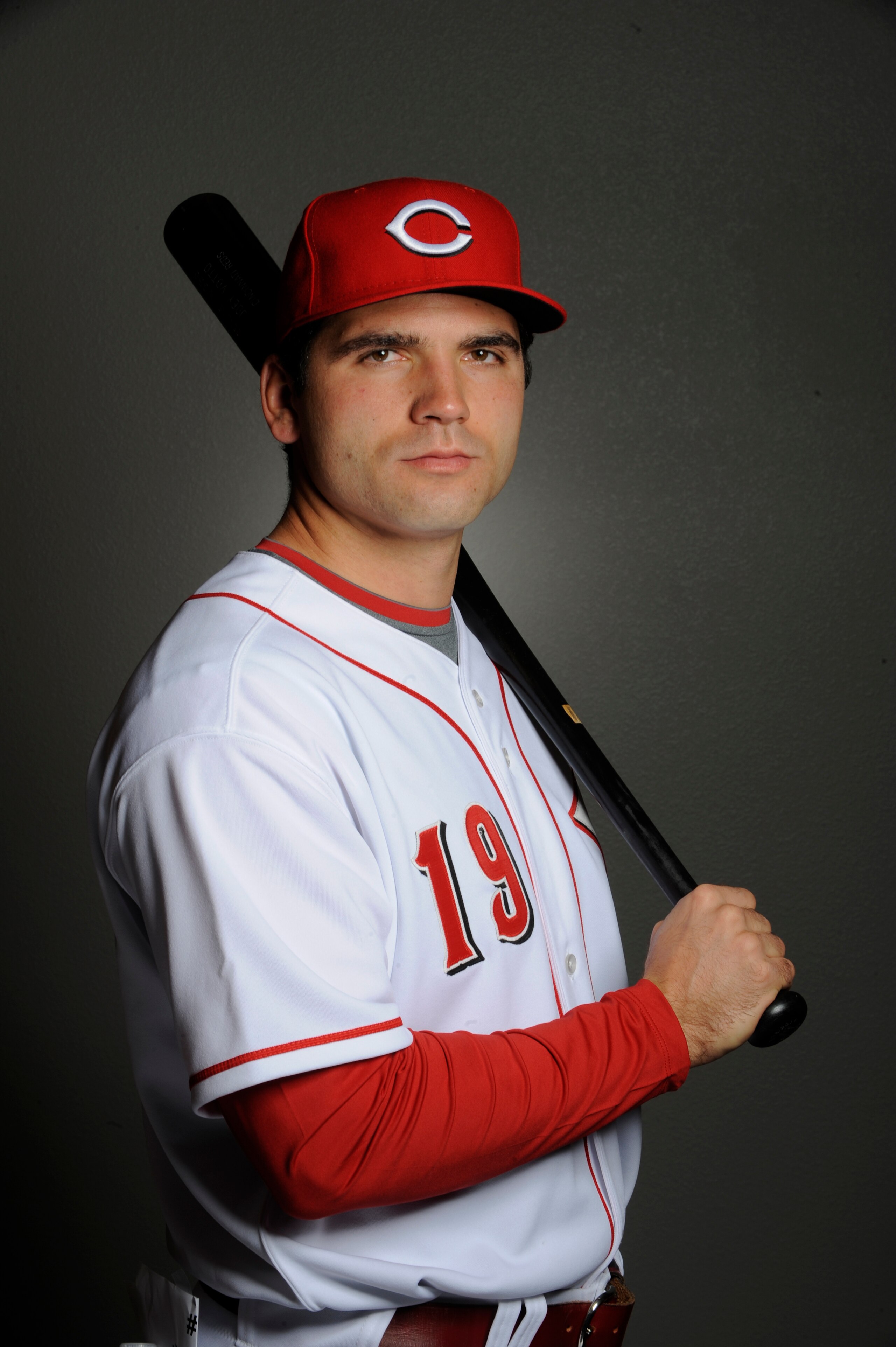 GOODYEAR, AZ - FEBRUARY 20: Joey Votto #19 of the Cincinnati Reds poses during the Cincinnati Reds photo day at the Cincinnati Reds Spring Training Complex on February 20, 2011 in Goodyear, Arizona. (Photo by Rob Tringali/Getty Images)