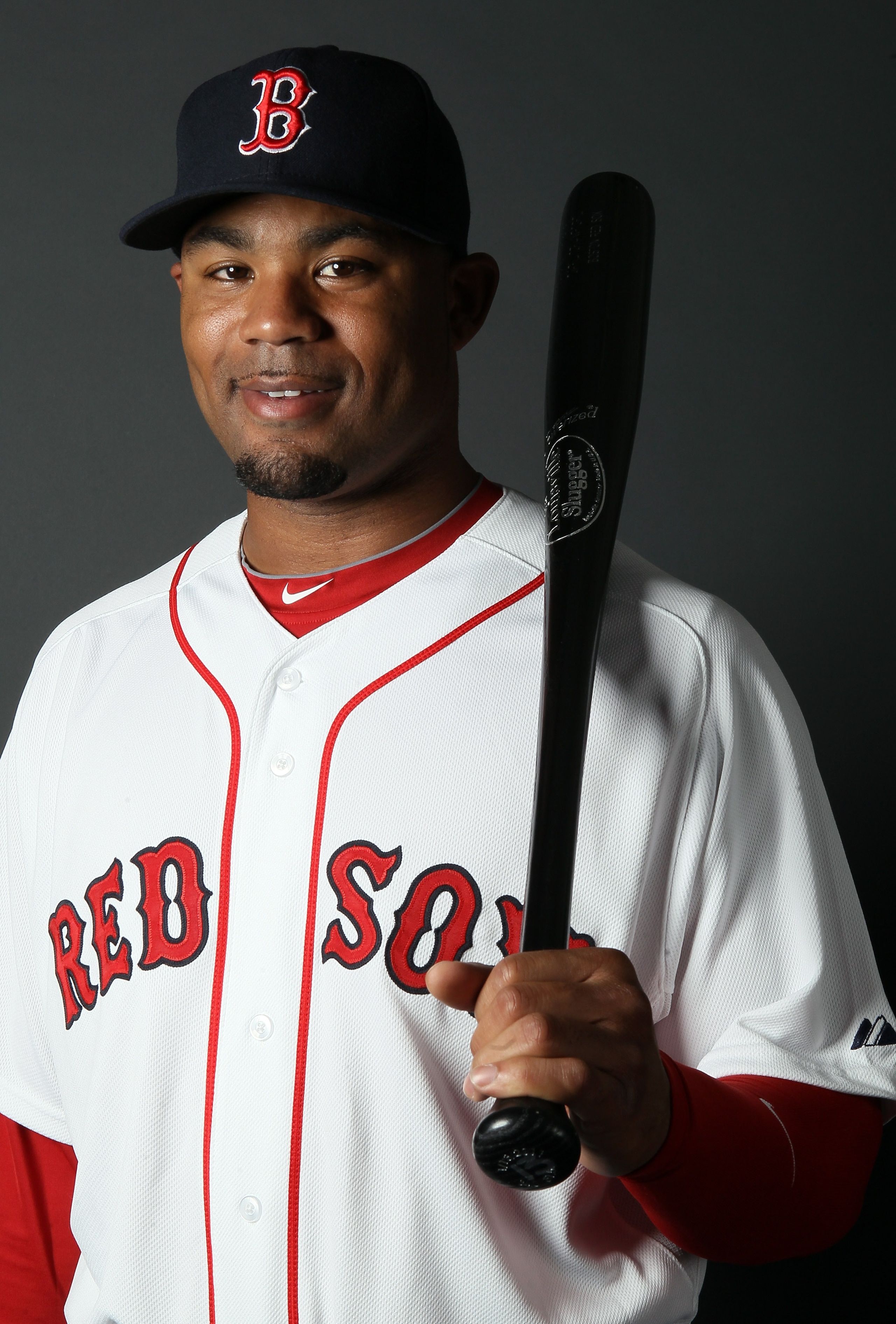 FT. MYERS, FL - FEBRUARY 20:  :  :  Carl Crawford #13 of the Boston Red Sox poses for a portrait during the Boston Red Sox Photo Day on February 20, 2011 at the Boston Red Sox Player Development Complex in Ft. Myers, Florida  (Photo by Elsa/Getty Images)