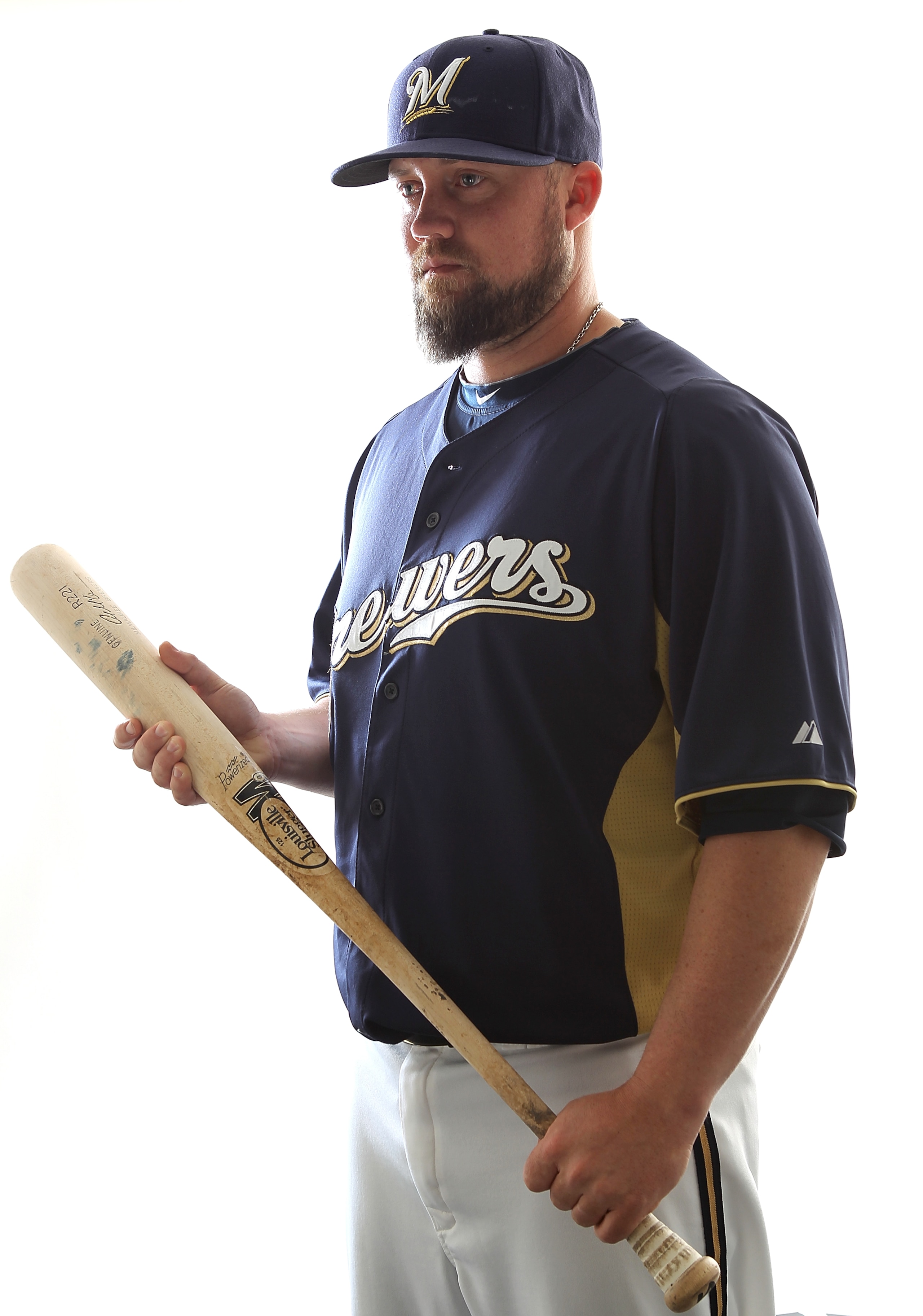 MARYVALE, AZ - FEBRUARY 24:  Casey McGehee #14 of the Milwaukee Brewers poses for a portrait during Spring Training Media Day on February 24, 2011 at Maryvale Stadium in Maryvale, Arizona.  (Photo by Jonathan Ferrey/Getty Images)