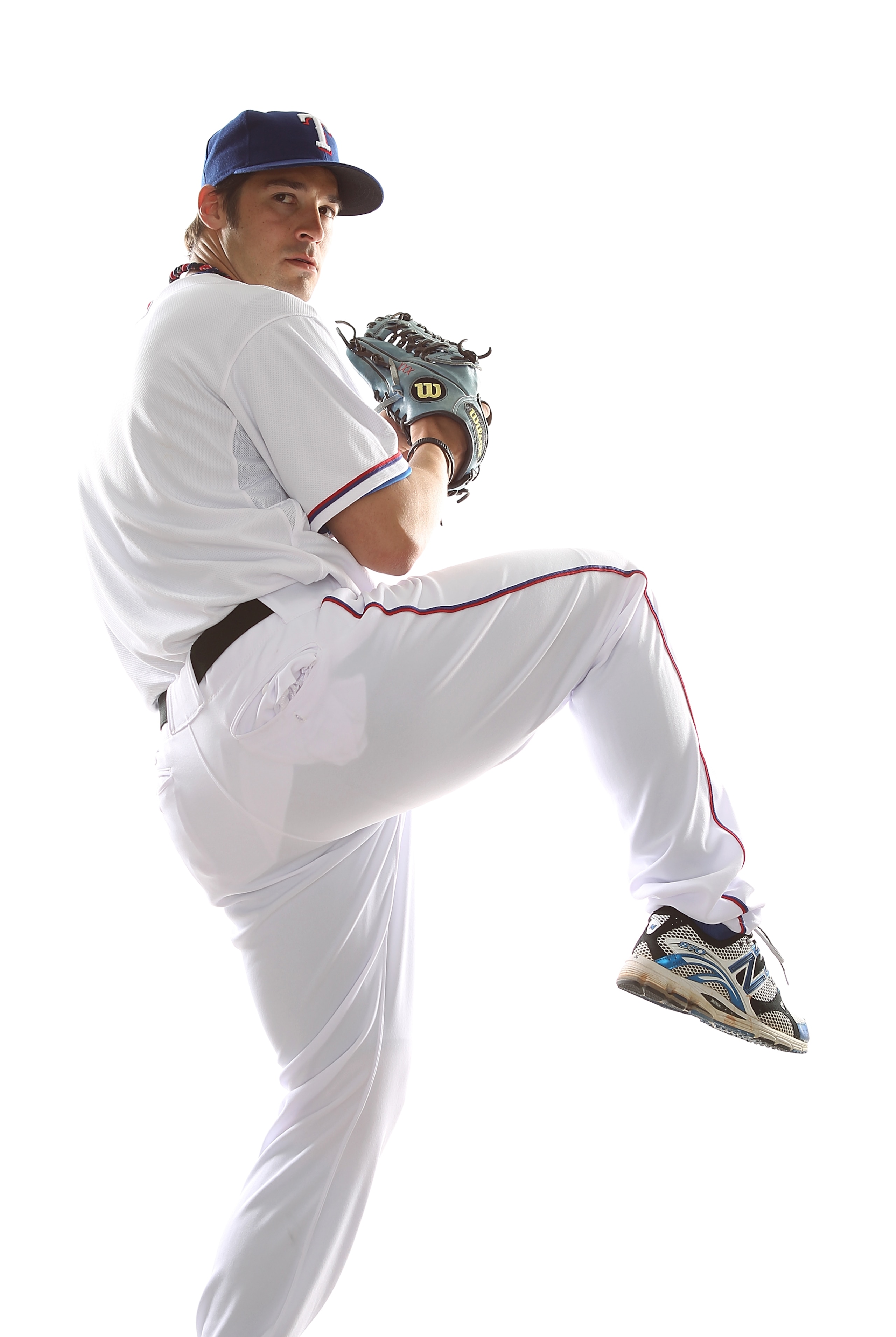 SURPRISE, AZ - FEBRUARY 25:  C. J. Wilson #36 of the Texas Rangers poses for a portrait during Spring Training Media Day on February 25, 2011 at Surprise Stadium in Surprise, Arizona.  (Photo by Jonathan Ferrey/Getty Images)