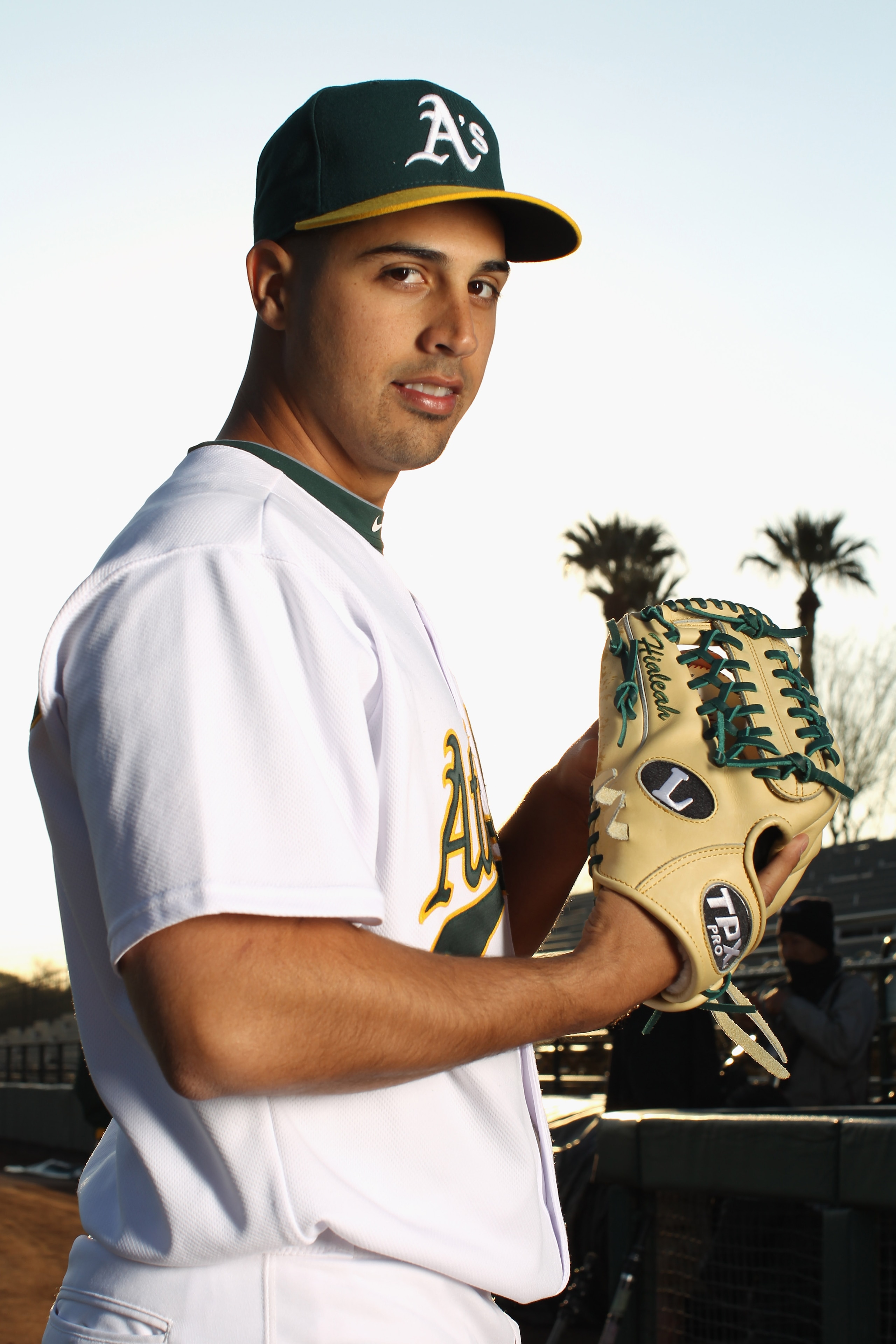 PHOENIX, AZ - FEBRUARY 24:  Gio Gonzalez #47 of the Oakland Athletics poses for a portrait during media photo day at Phoenix Municipal Stadium on February 24, 2011 in Phoenix, Arizona.  (Photo by Ezra Shaw/Getty Images)