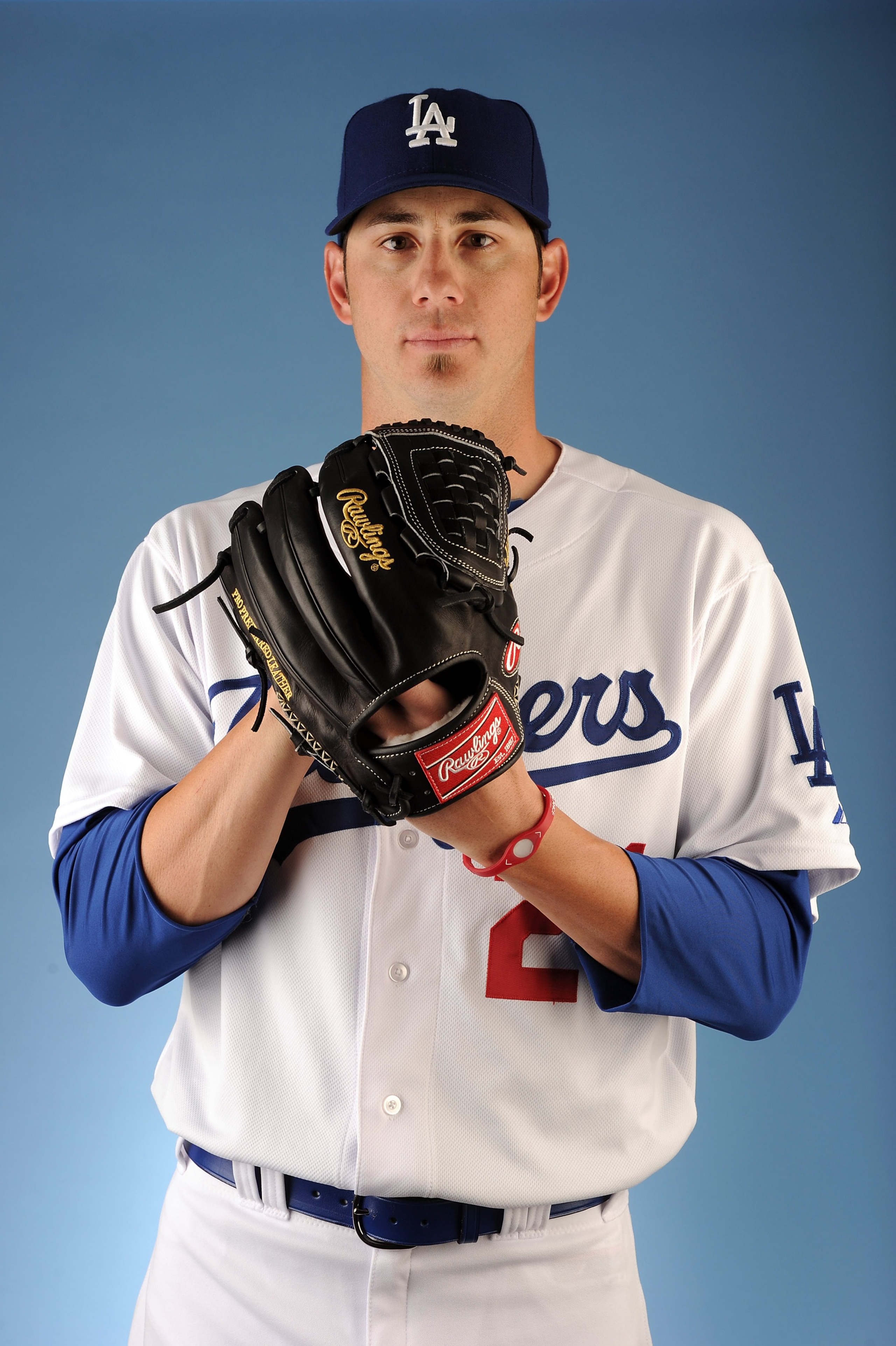 GLENDALE, AZ - FEBRUARY 25:  Jon Garland #21 of the Los Angeles Dodgers poses for a photo on photo day at Camelback Ranch on February 25, 2011 in Glendale, Arizona.  (Photo by Harry How/Getty Images)