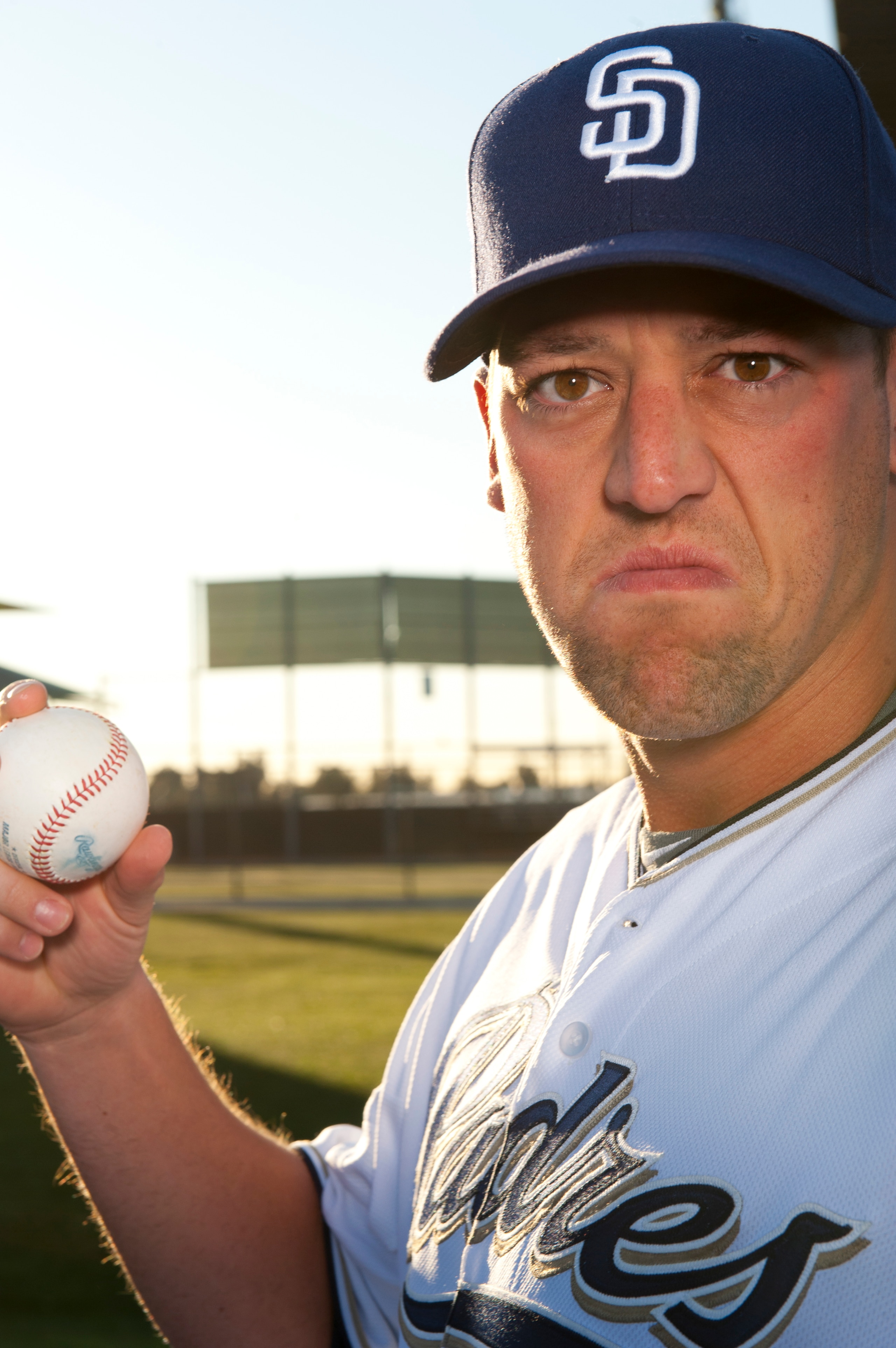 PEORIA, AZ - FEBRUARY 23: Luke Gregerson #57 of the San Diego Padres poses during their photo day at the Padres Spring Training Complex on February 23, 2011 in Peoria, Arizona. (Photo by Rob Tringali/Getty Images)