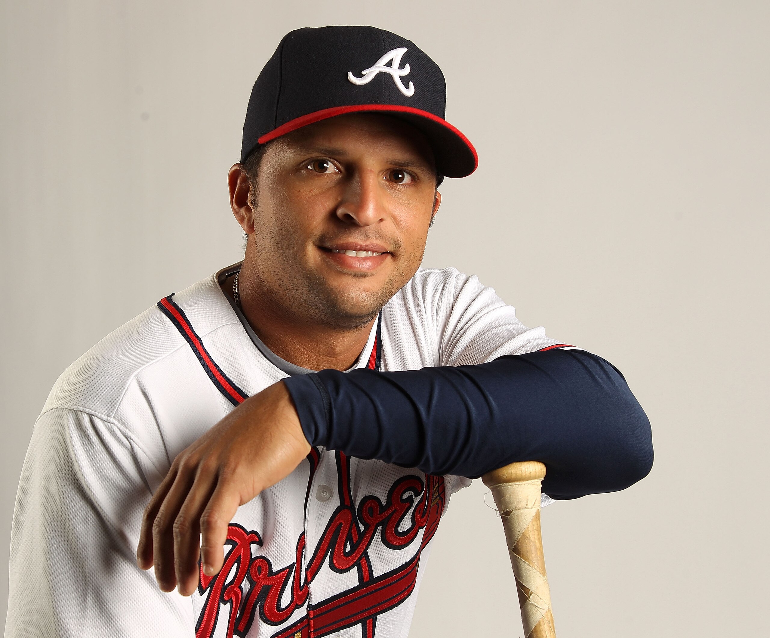 LAKE BUENA VISTA, FL - FEBRUARY 21: Martin Prado #14 of the Atlanta Braves during Photo Day at  Champion Stadium at ESPN Wide World of Sports of Complex on February 21, 2011 in Lake Buena Vista, Florida. (Photo by Mike Ehrmann/Getty Images)