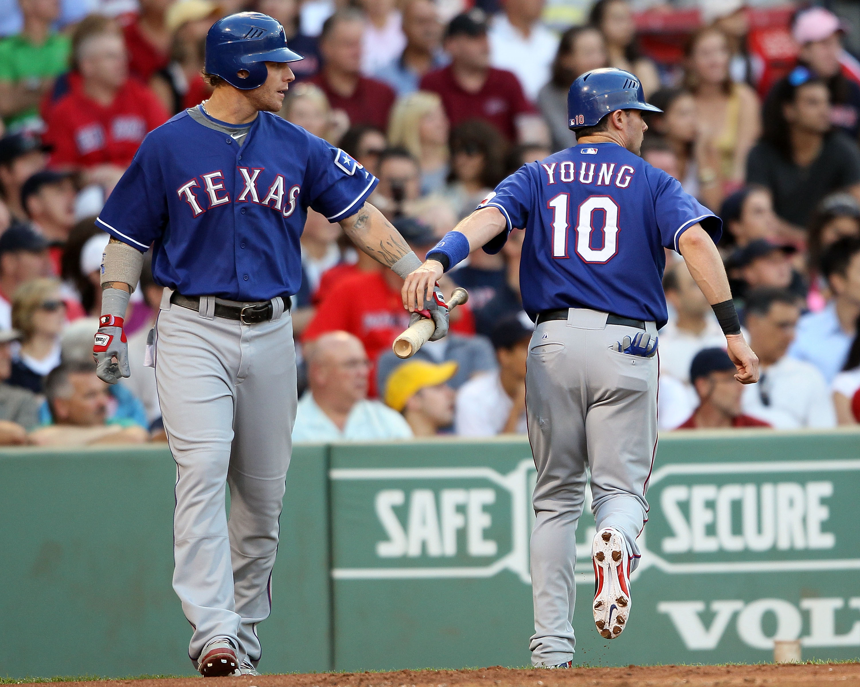 Texas Rangers Jersey Shirt Men Large MLB #32 Josh Hamilton