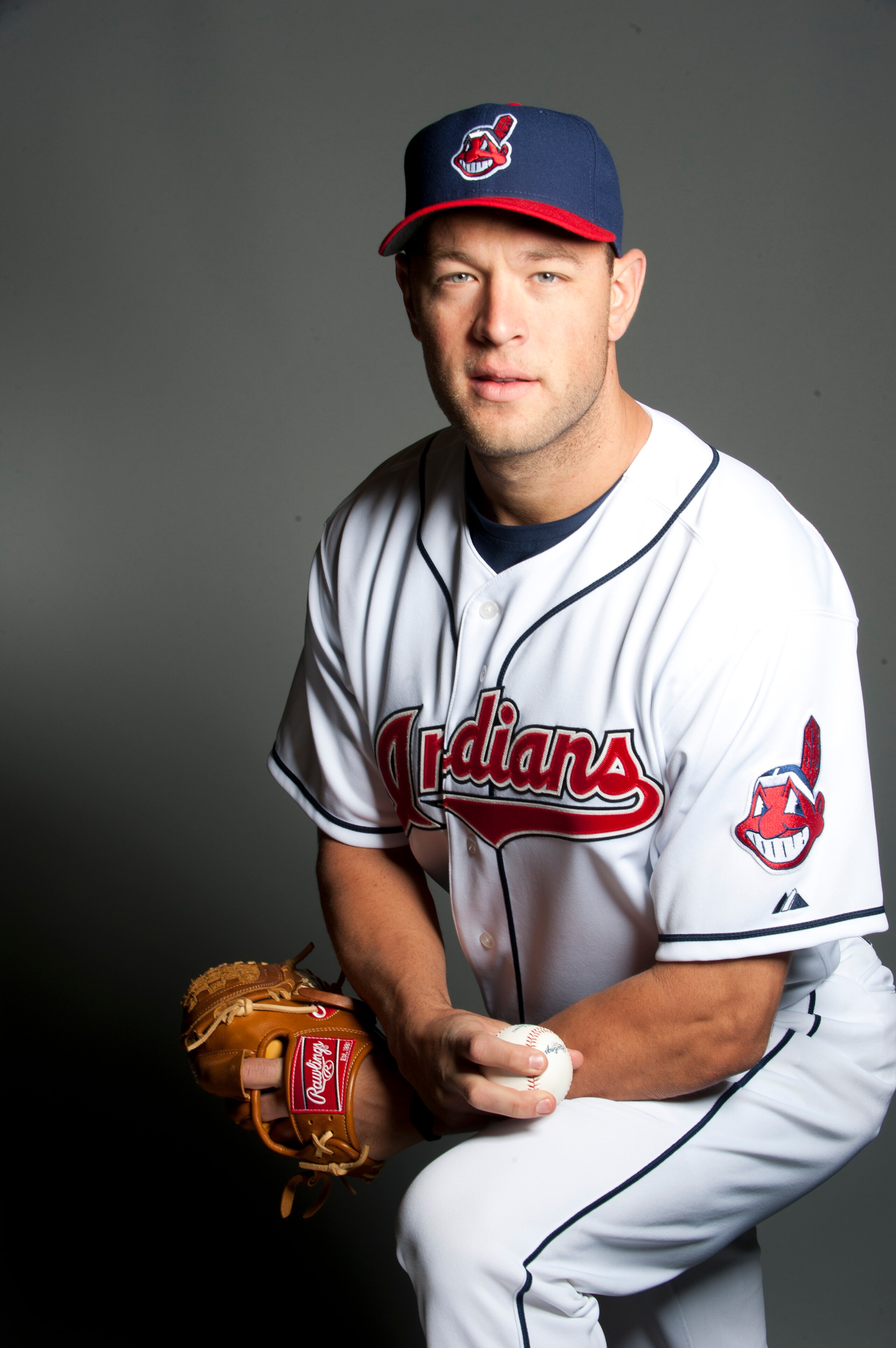 GOODYEAR, AZ - FEBRUARY 22: Frank Herrmann #56 of the Cleveland Indians poses during their photo day at the Cleveland Indians Spring Training Complex on February 22, 2011 in Goodyear, Arizona. (Photo by Rob Tringali/Getty Images)