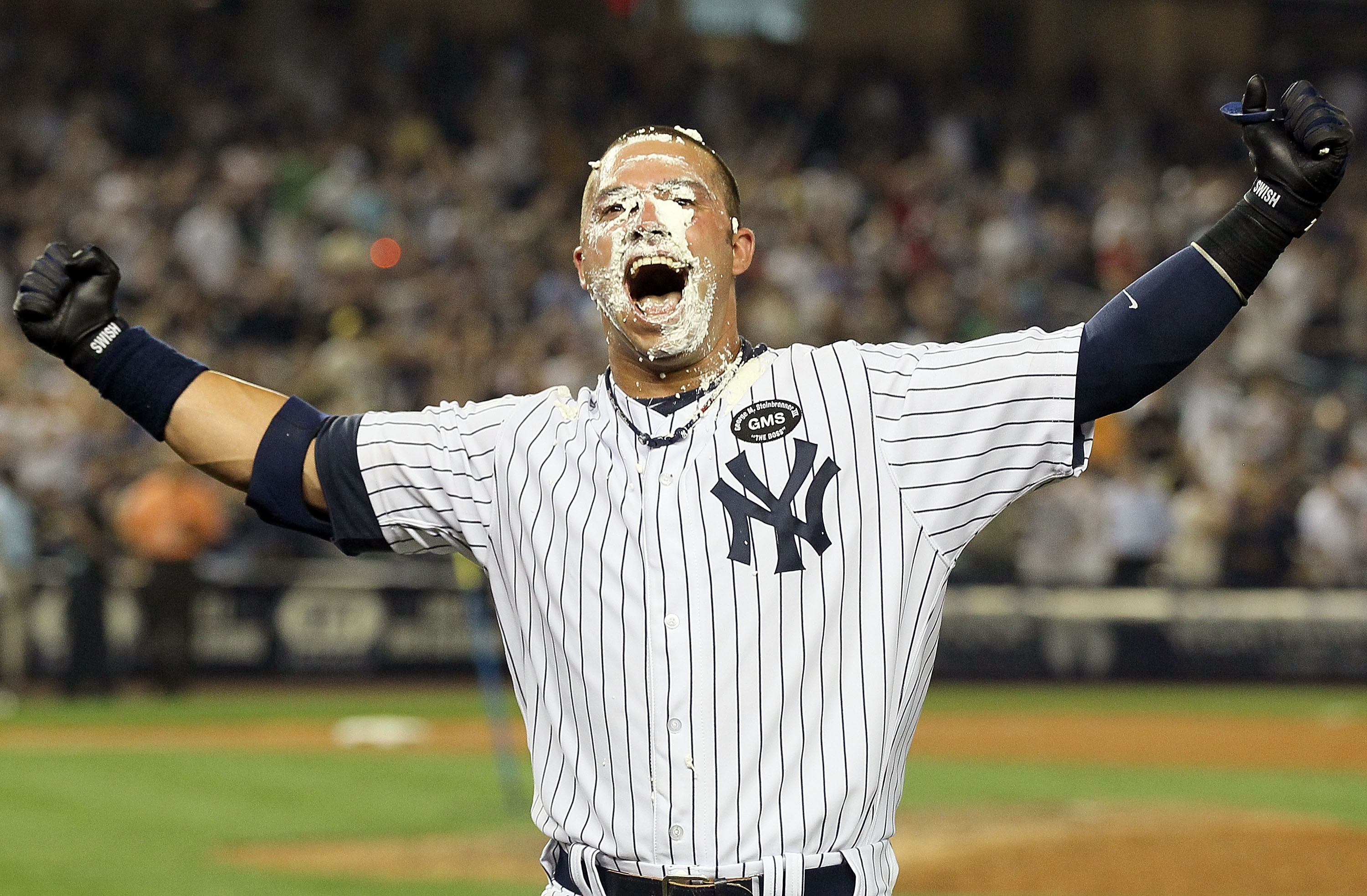 Nick Swisher, god he's so beautiful!  New york yankees baseball, Yankees,  New york yankees